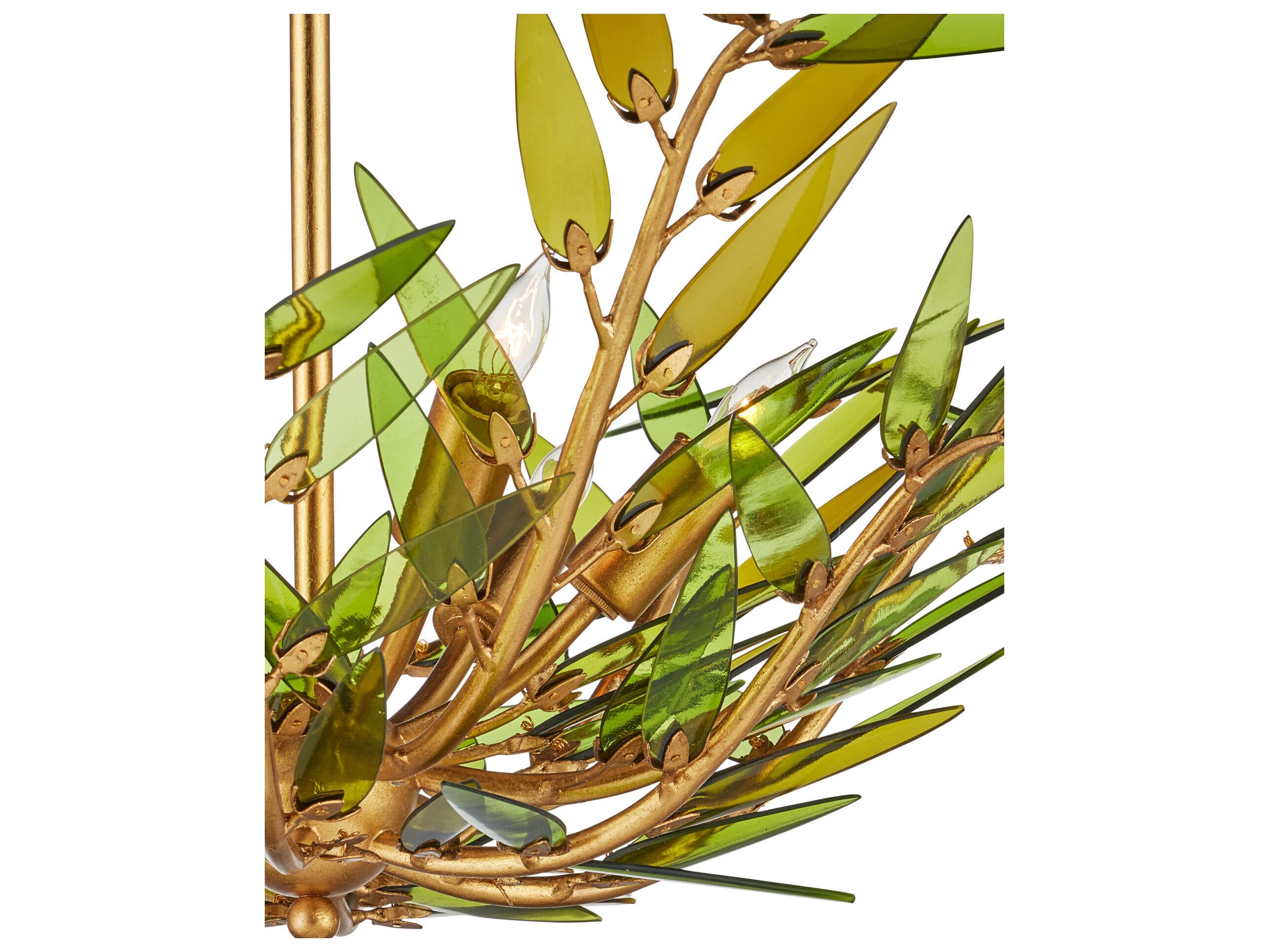 Currey & Company Babylon 6-Light Contemporary Gold Pendant