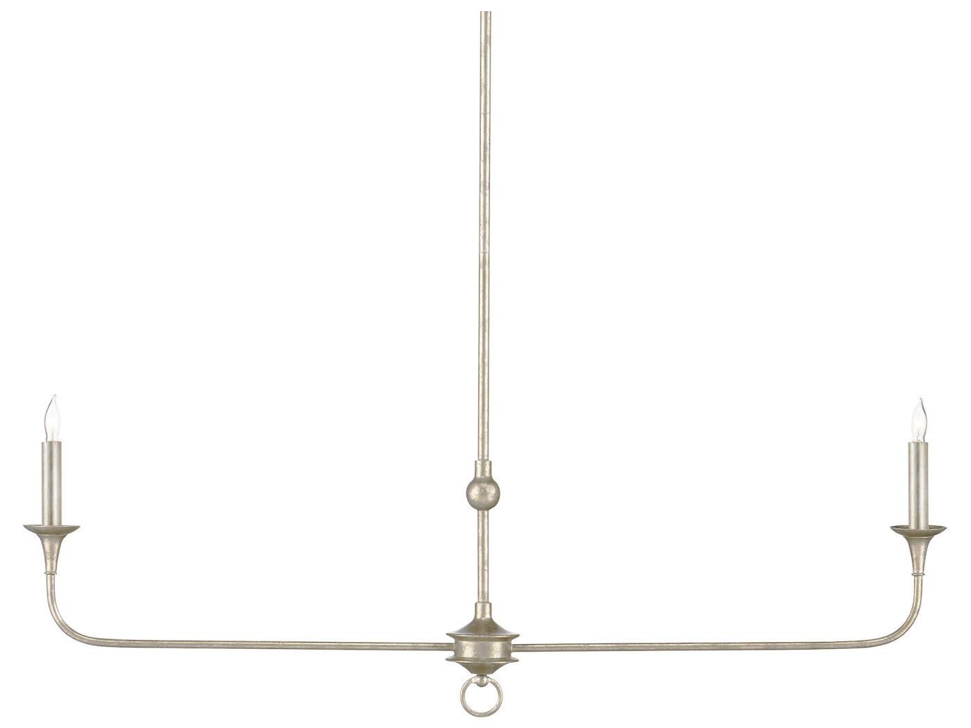 Currey & Company Nottaway 2-Light Champagne Island Pendant