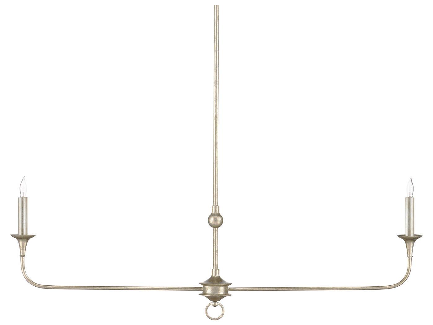 Currey & Company Nottaway 2-Light Champagne Island Pendant