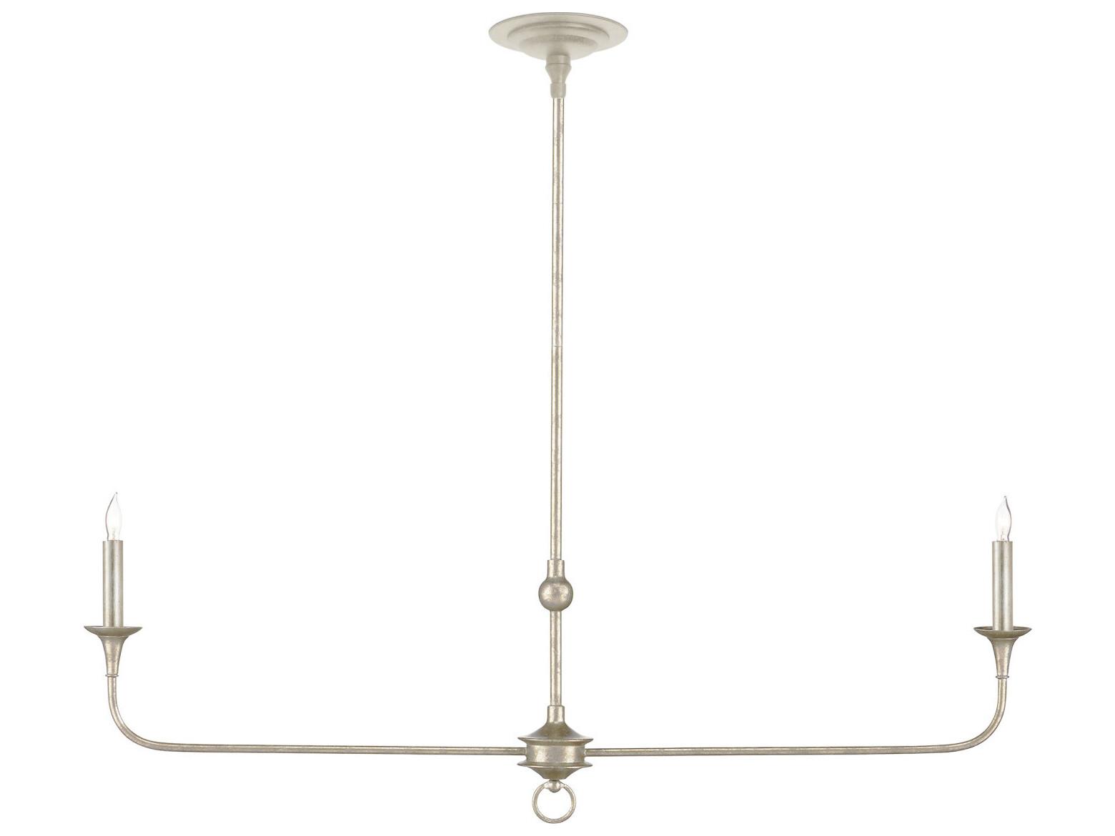 Currey & Company Nottaway 2-Light Champagne Island Pendant