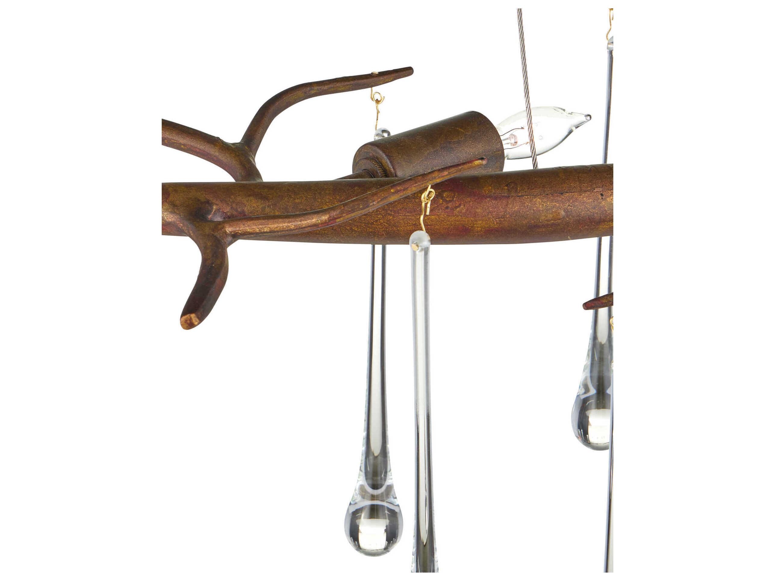 Currey & Company Morning 10-Light Rhine Gold Chandelier