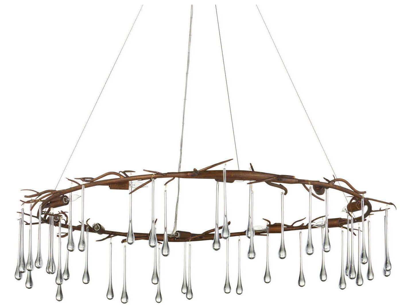 Currey & Company Morning 10-Light Rhine Gold Chandelier