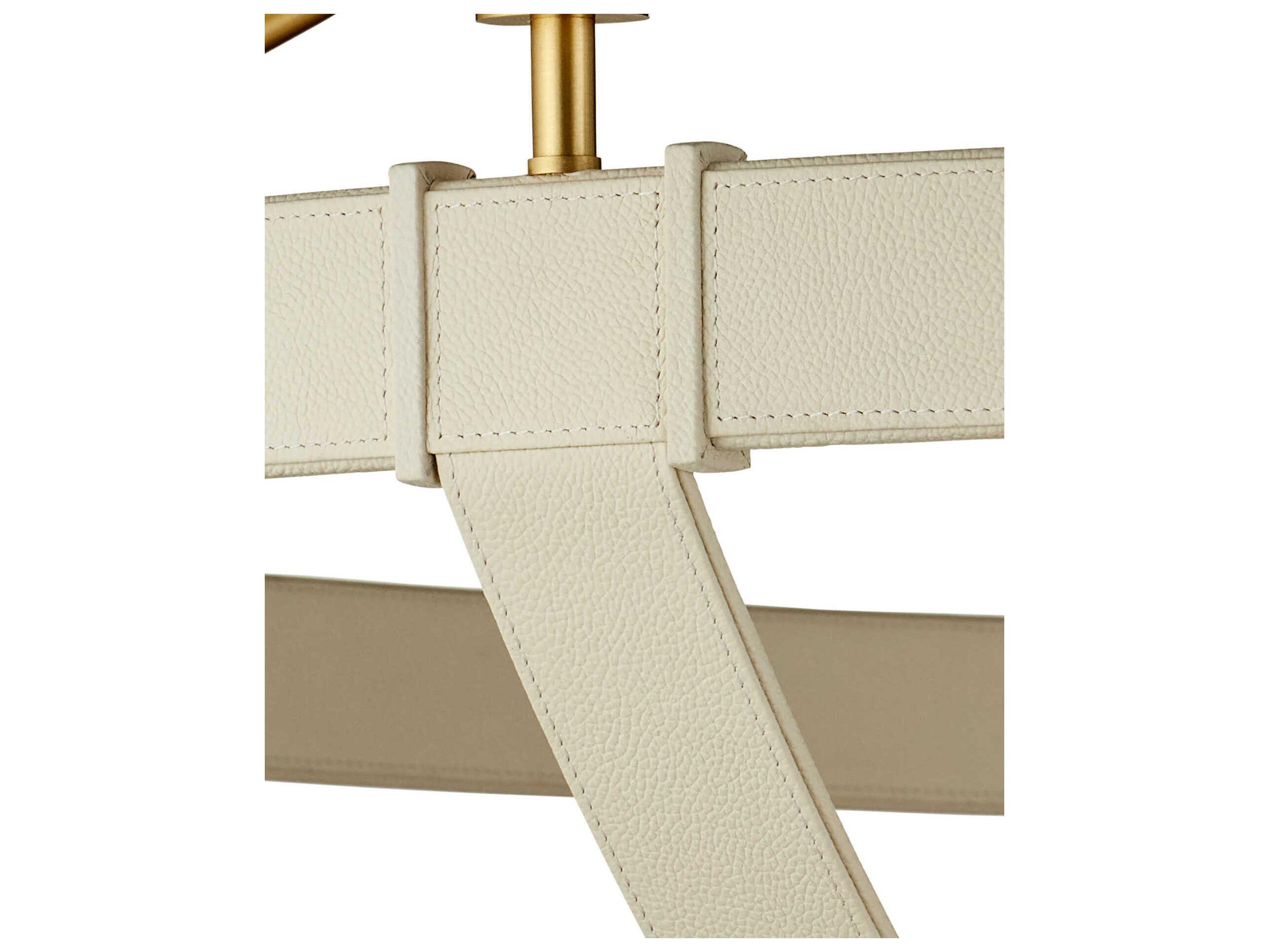 Currey & Company Barrington 8-Light Cream Brushed Brass Chandelier