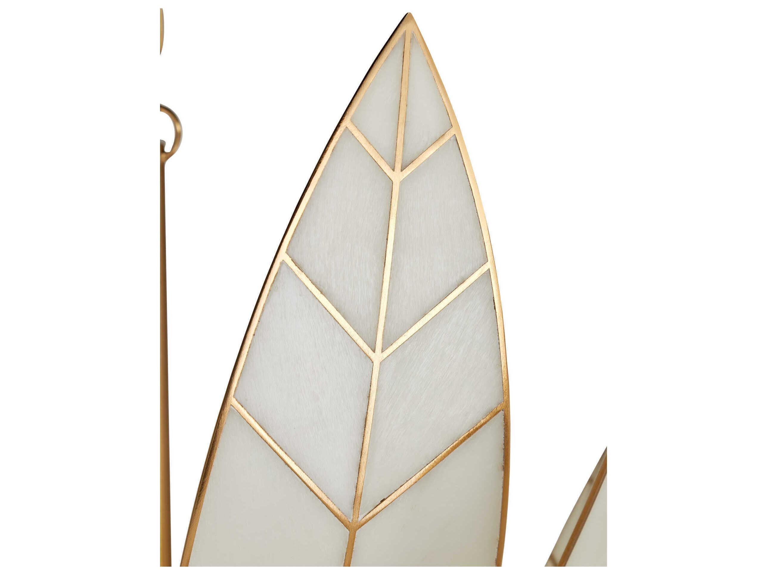 Currey & Company Lamina 3-Light Antique Brass Bowl Chandelier