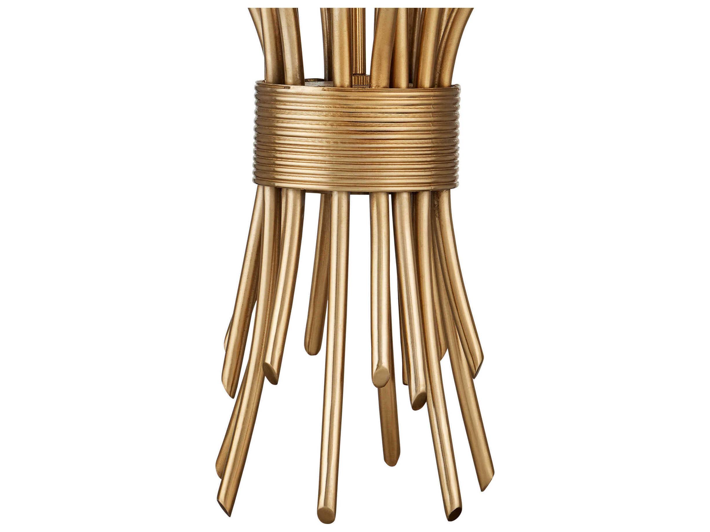 Currey & Company Star Magnolia 15-Light Antique Brass Chandelier