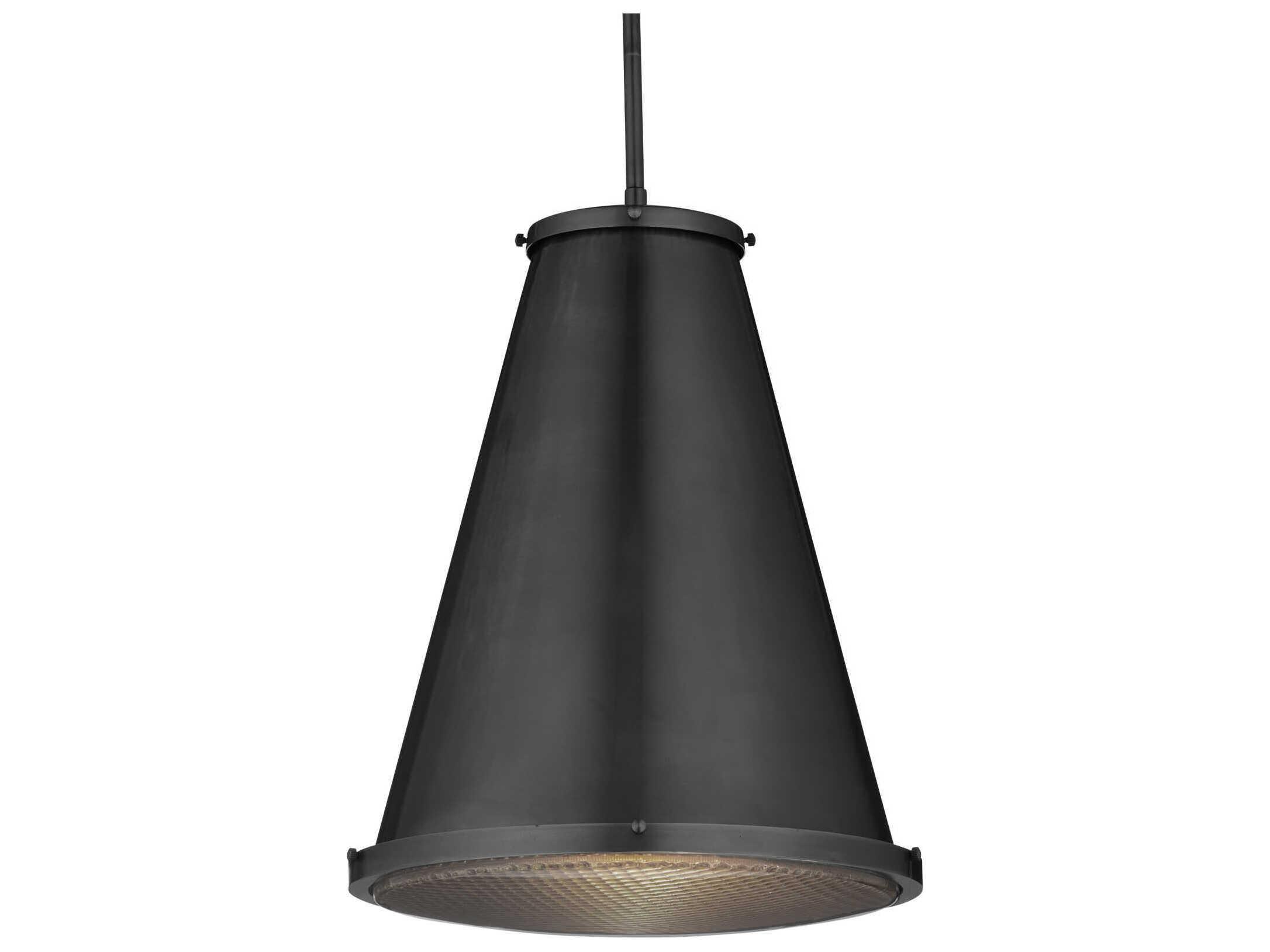 Currey & Company Seafarer 1-Light Matte Black Pendant