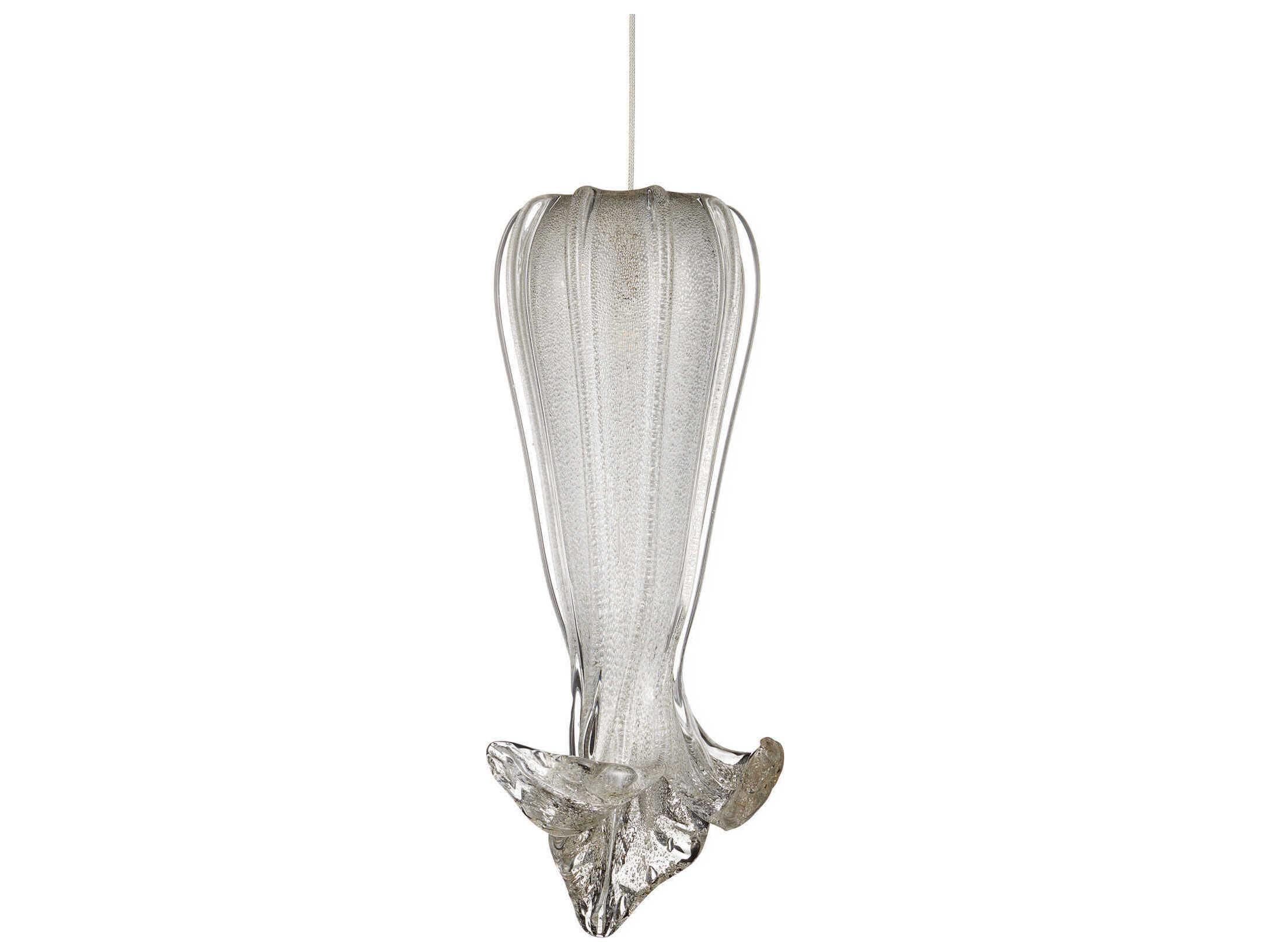Currey & Company Calmar 1-Light Opaque Gray Mini Pendant