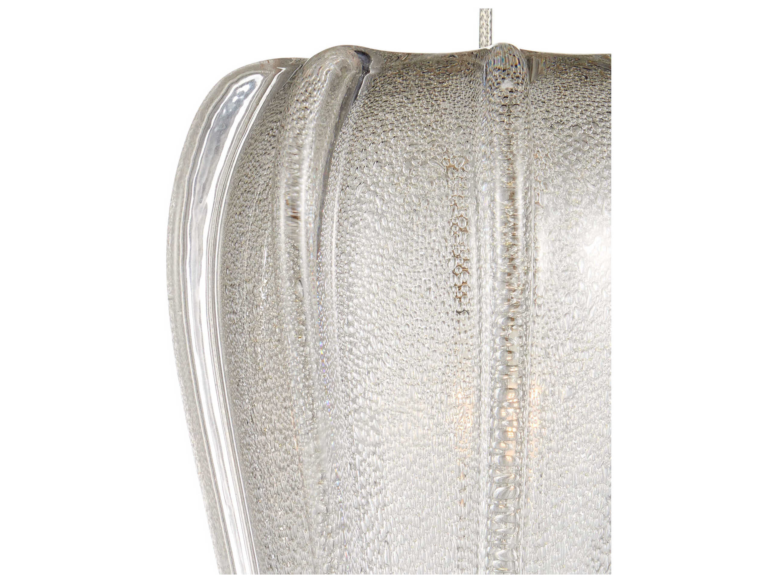 Currey & Company Calmar 1-Light Opaque Gray Mini Pendant