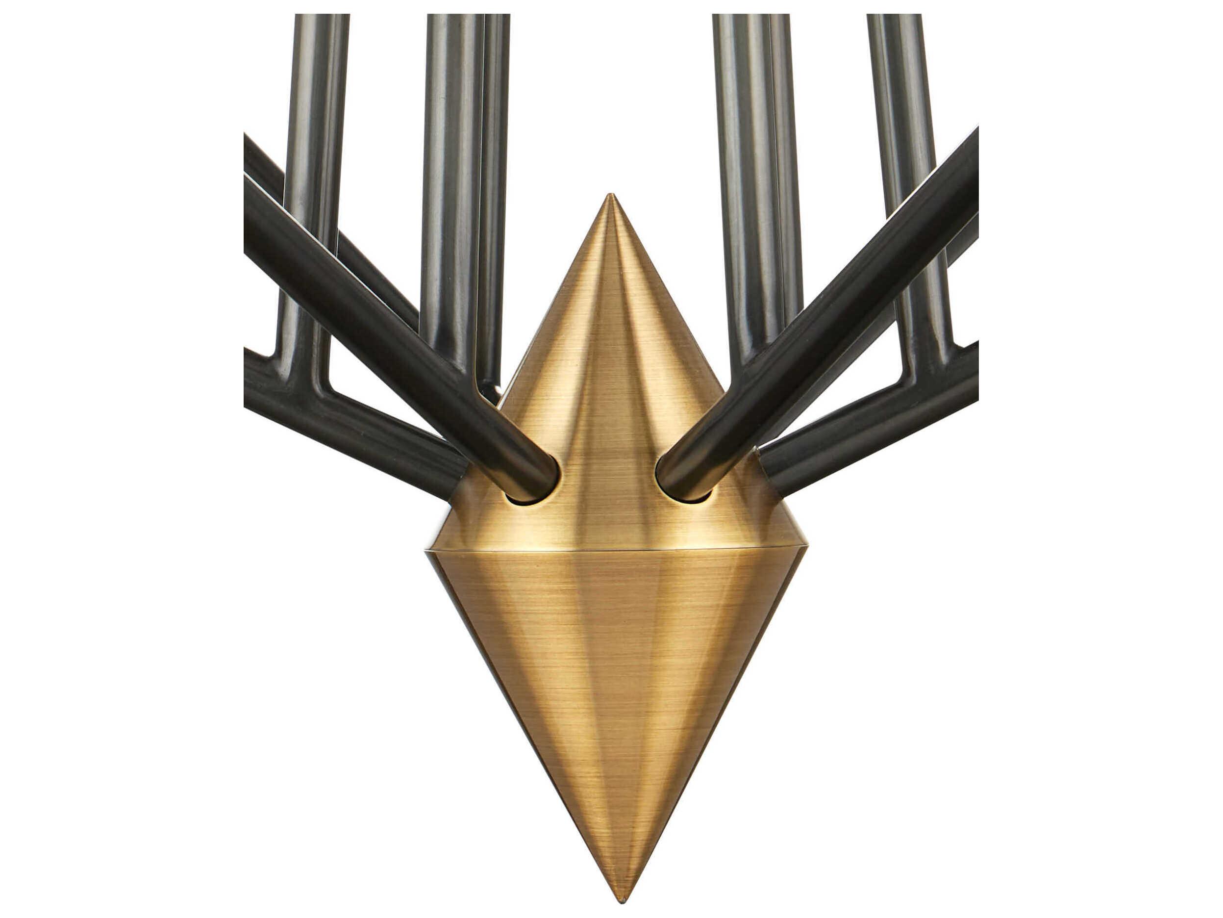 Currey & Company Hennin 6-Light Bronze Chandelier