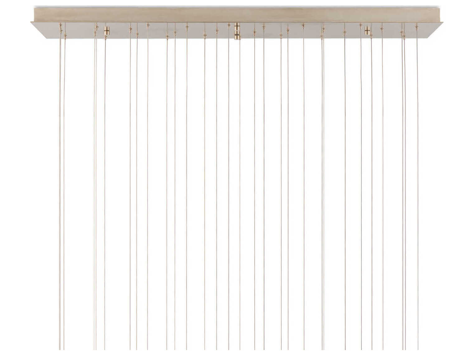 Currey & Company Banyan 30-Light Antique Brass Island Pendant