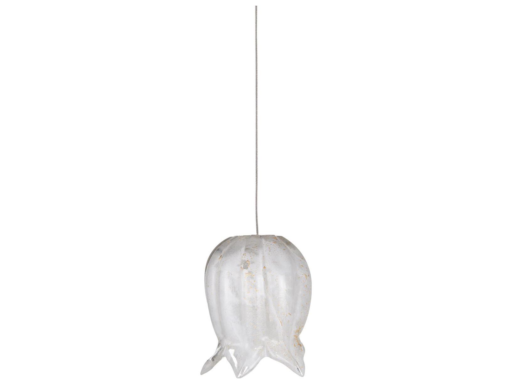 Currey & Company Polpo 3-Light White Silver Mini Pendant