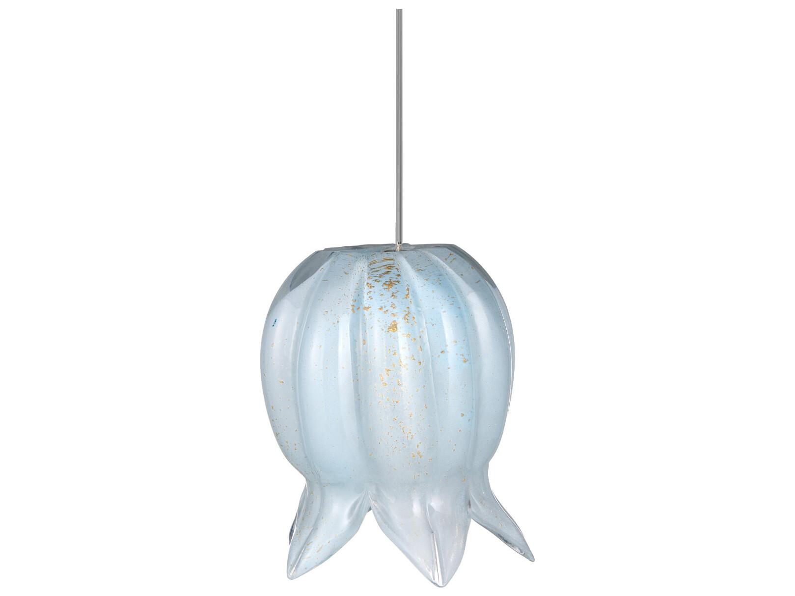 Currey & Company Polpo 36-Light Blue Silver Pendant