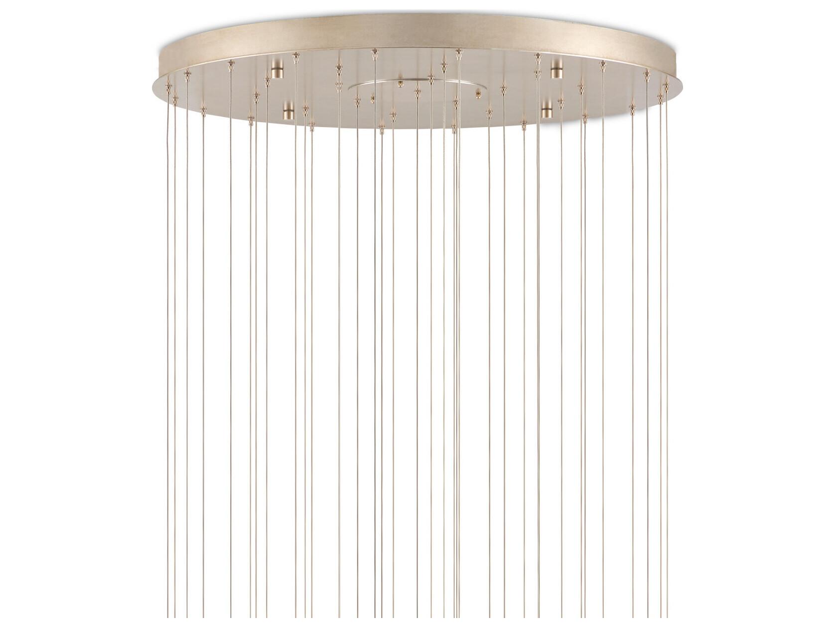 Currey & Company Polpo 36-Light Blue Silver Pendant