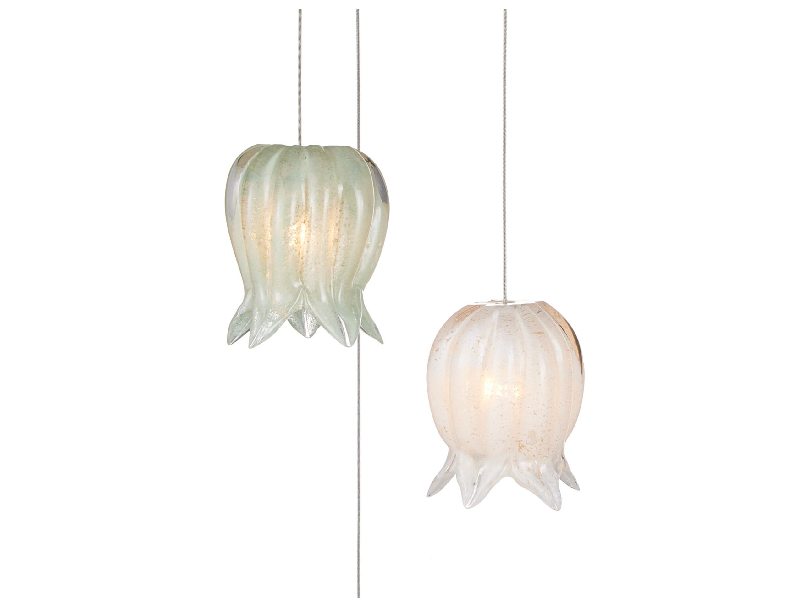 Currey & Company Polpo 3-Light Misto Blue Mini Pendant