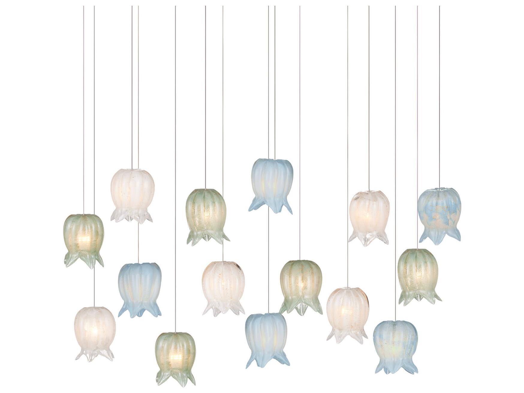 Currey & Company Polpo 15-Light Misto Blue Island Pendant
