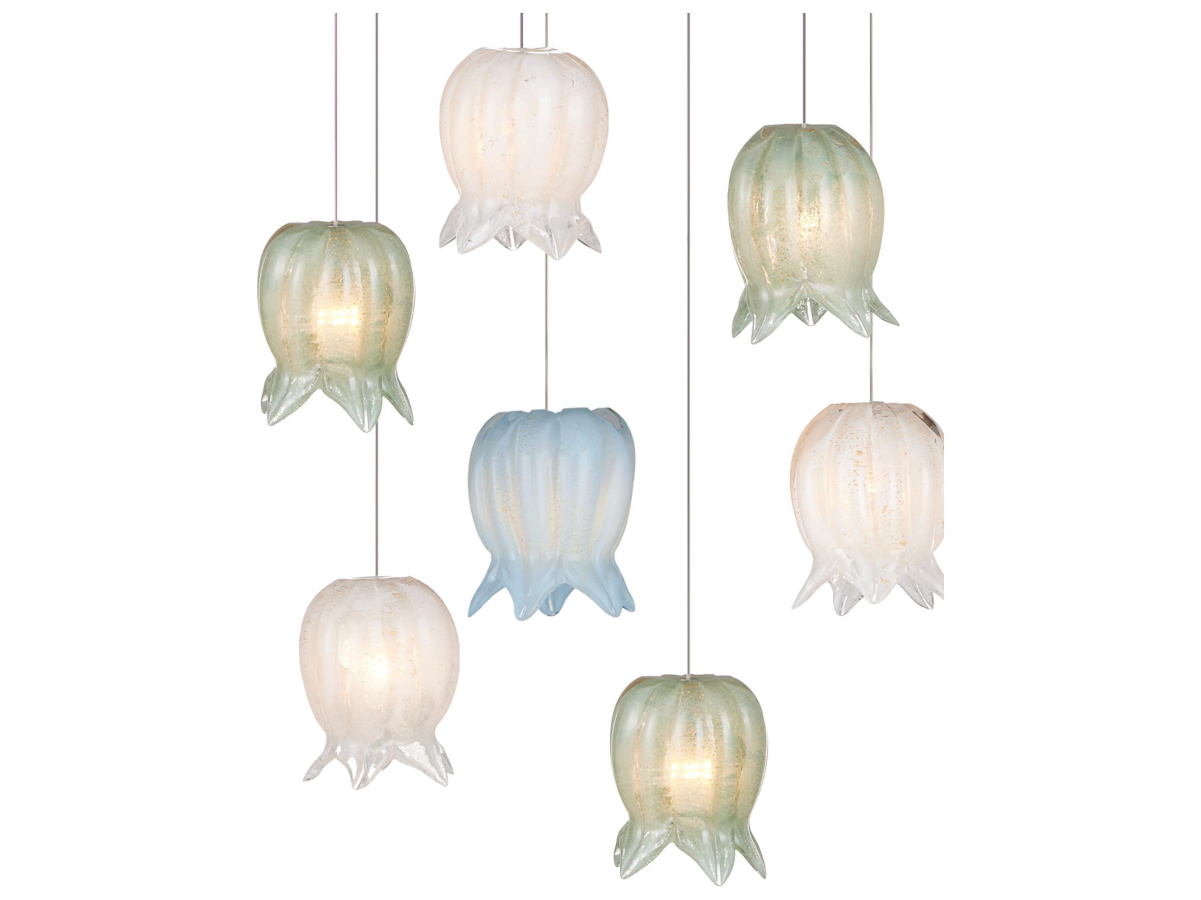 Currey & Company Polpo 15-Light Misto Blue Island Pendant
