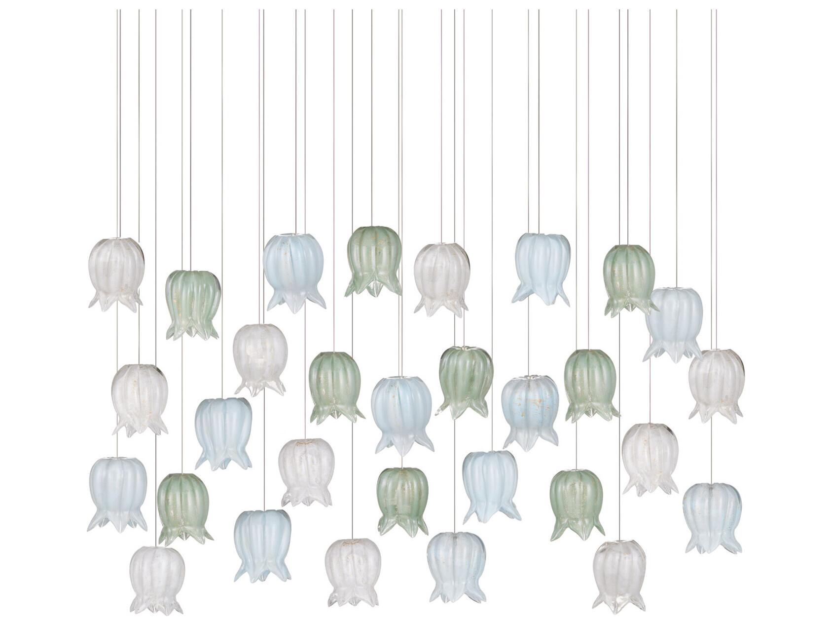 Currey & Company Polpo 30-Light Misto Blue Island Pendant