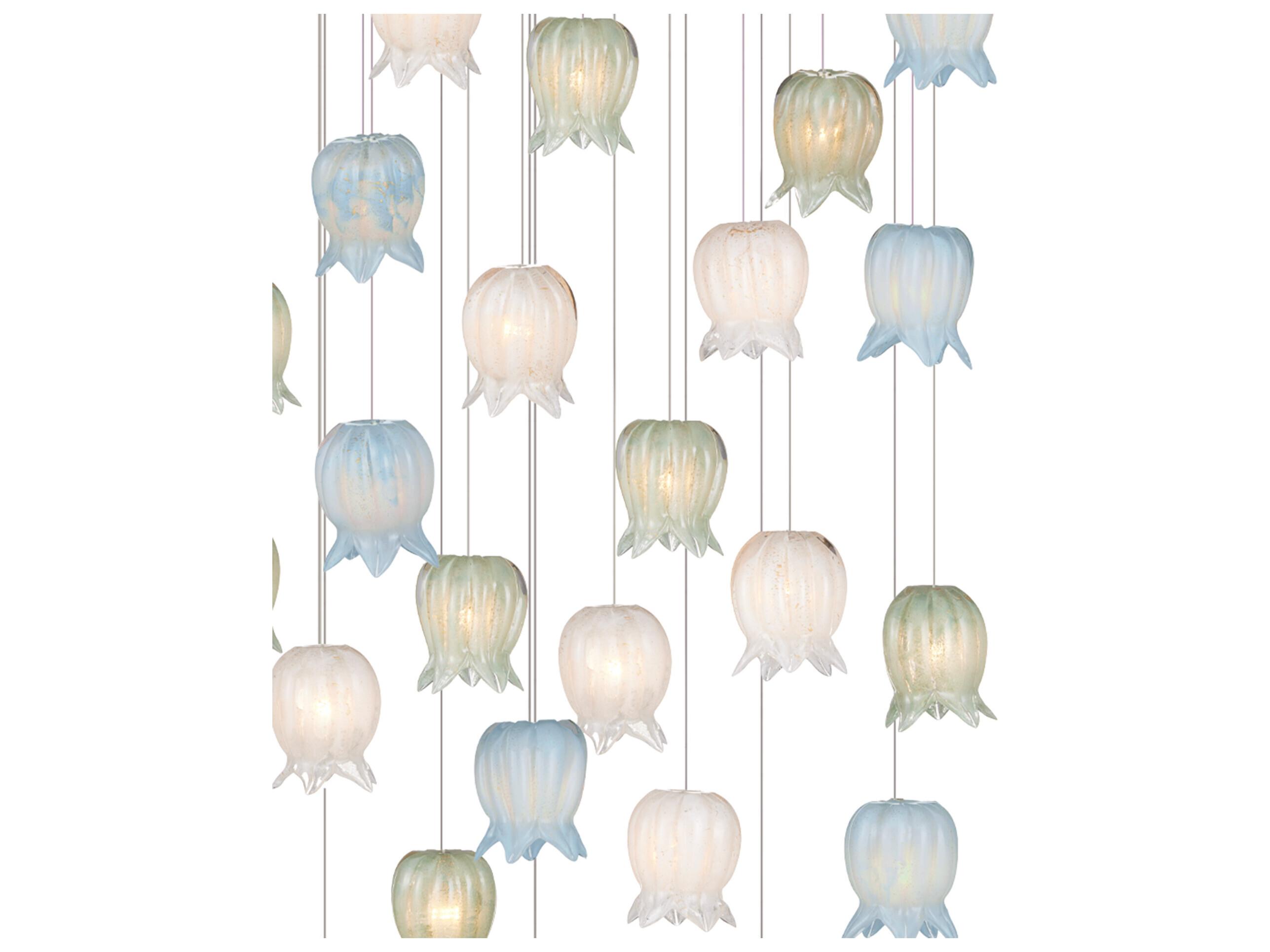 Currey & Company Polpo 36-Light Misto Blue Pendant