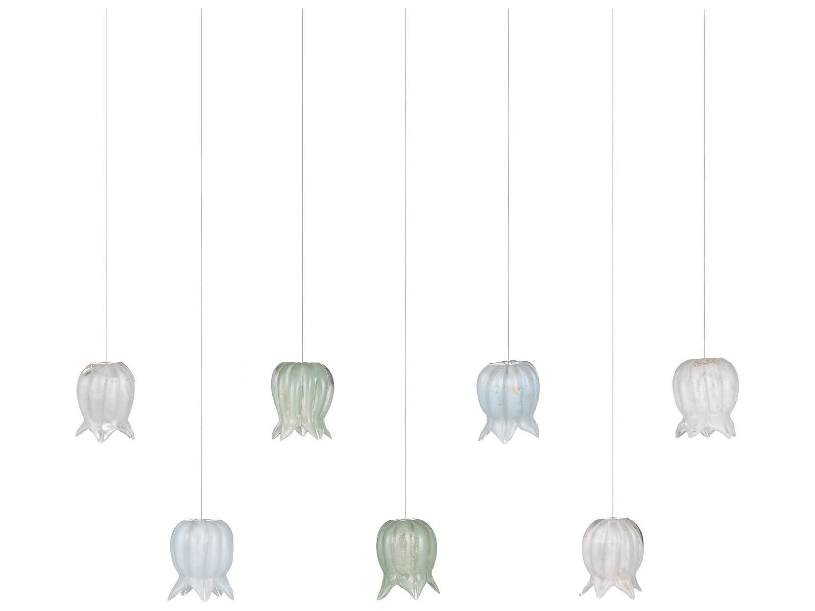 Currey & Company Polpo 7-Light Misto Blue Island Pendant