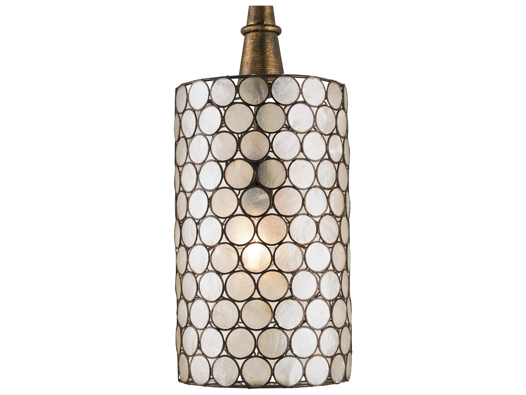 Currey & Company Regatta 1-Light Cupertino Copper Cylinder Mini Pendant