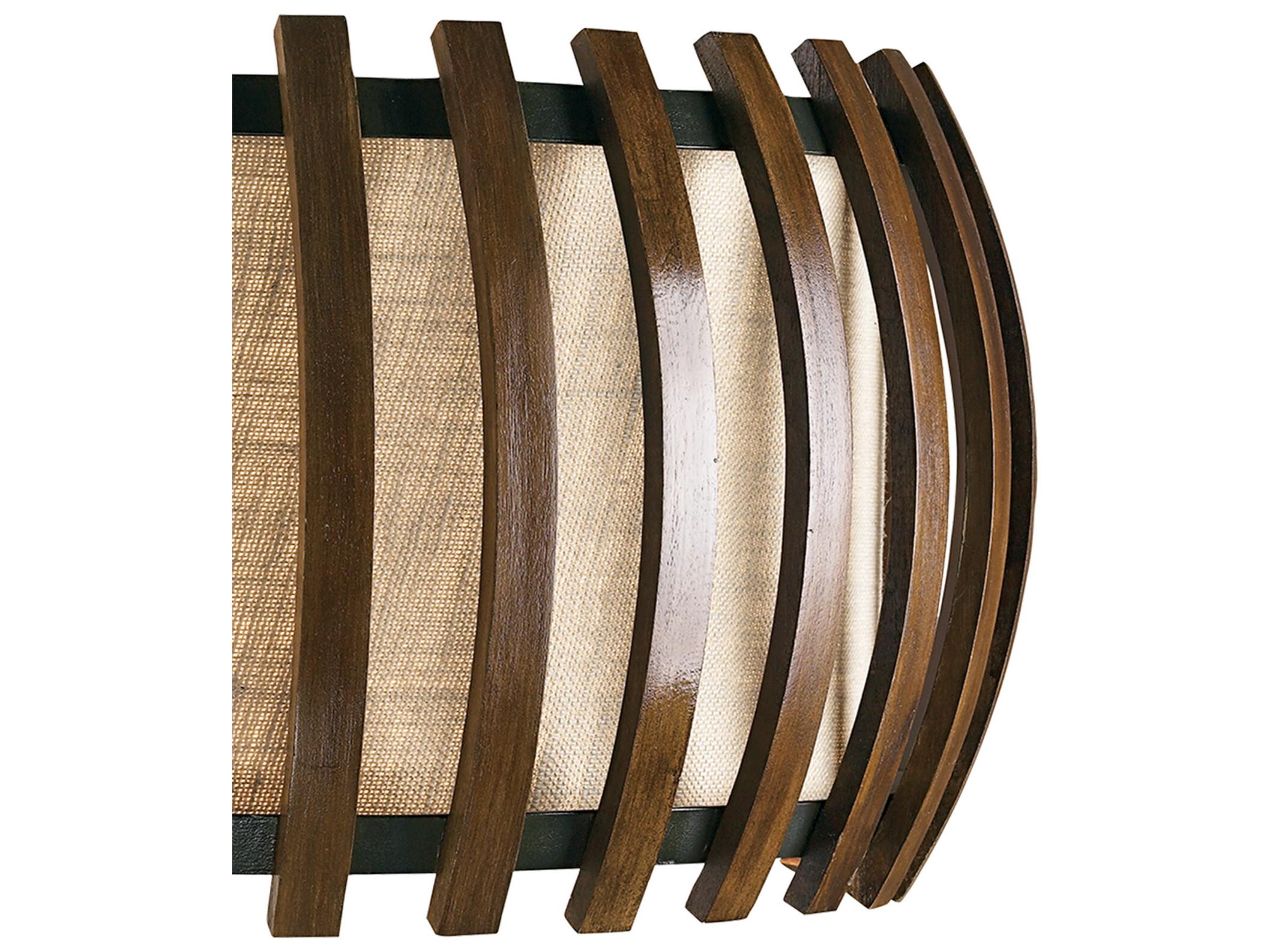 Currey & Company Dado 1-Light Old Iron Polished Fruitwood Drum Pendant