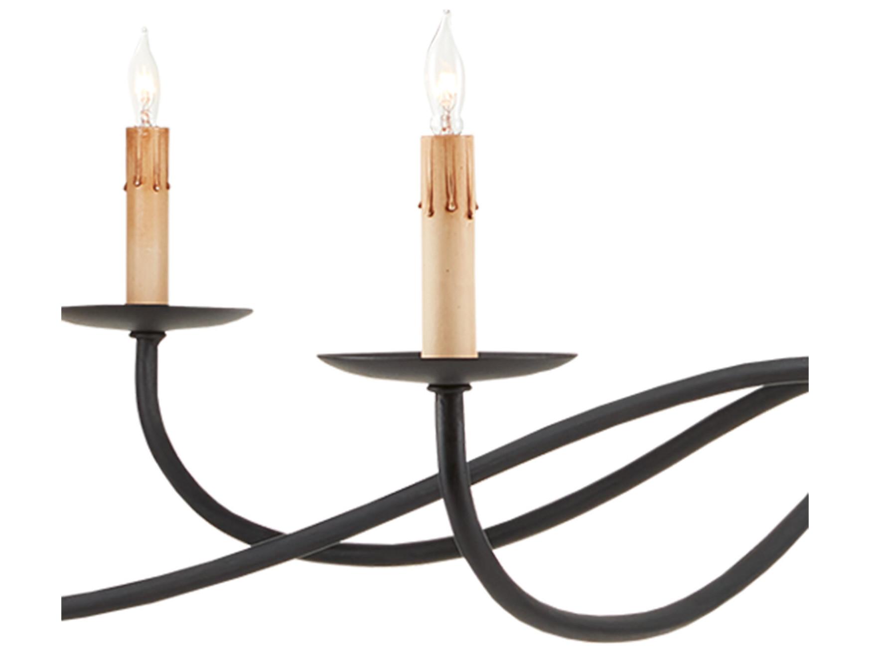 Currey & Company Saxon 6-Light Zanzibar Black Candelabra Chandelier