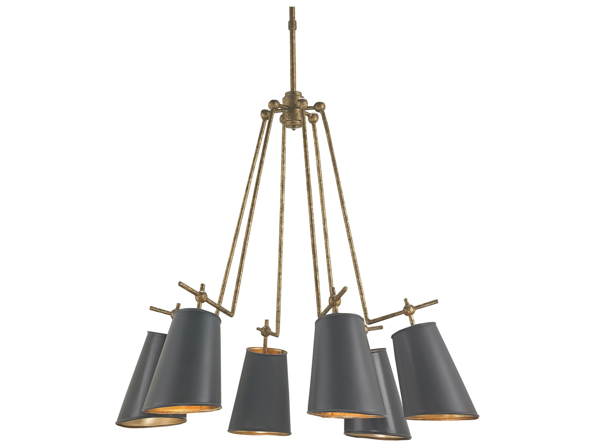 Currey & Company Jean-Louis Gold Empire Chandelier