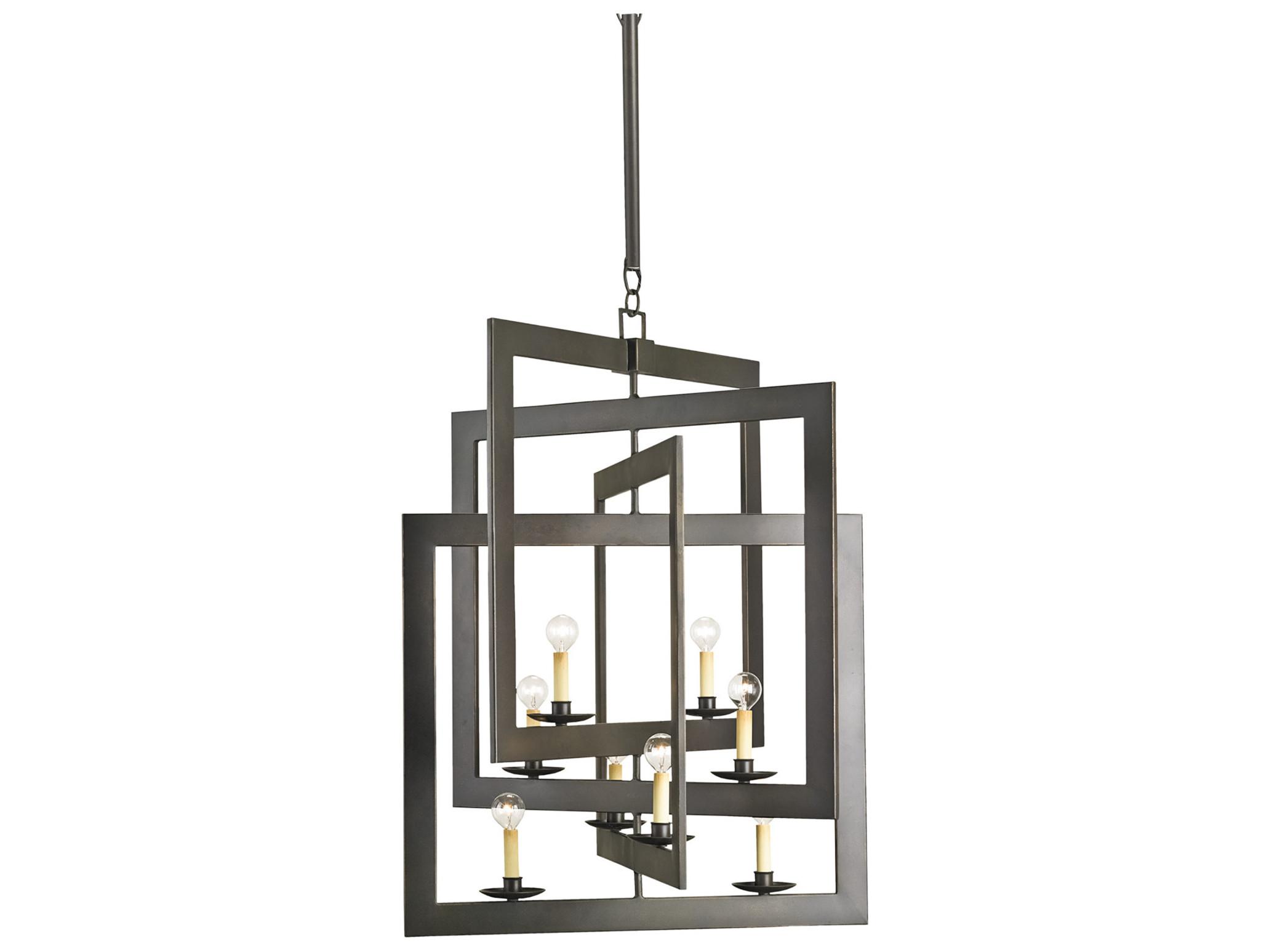 Currey & Company Middleton 8-Light Bronze Gold Candelabra Chandelier