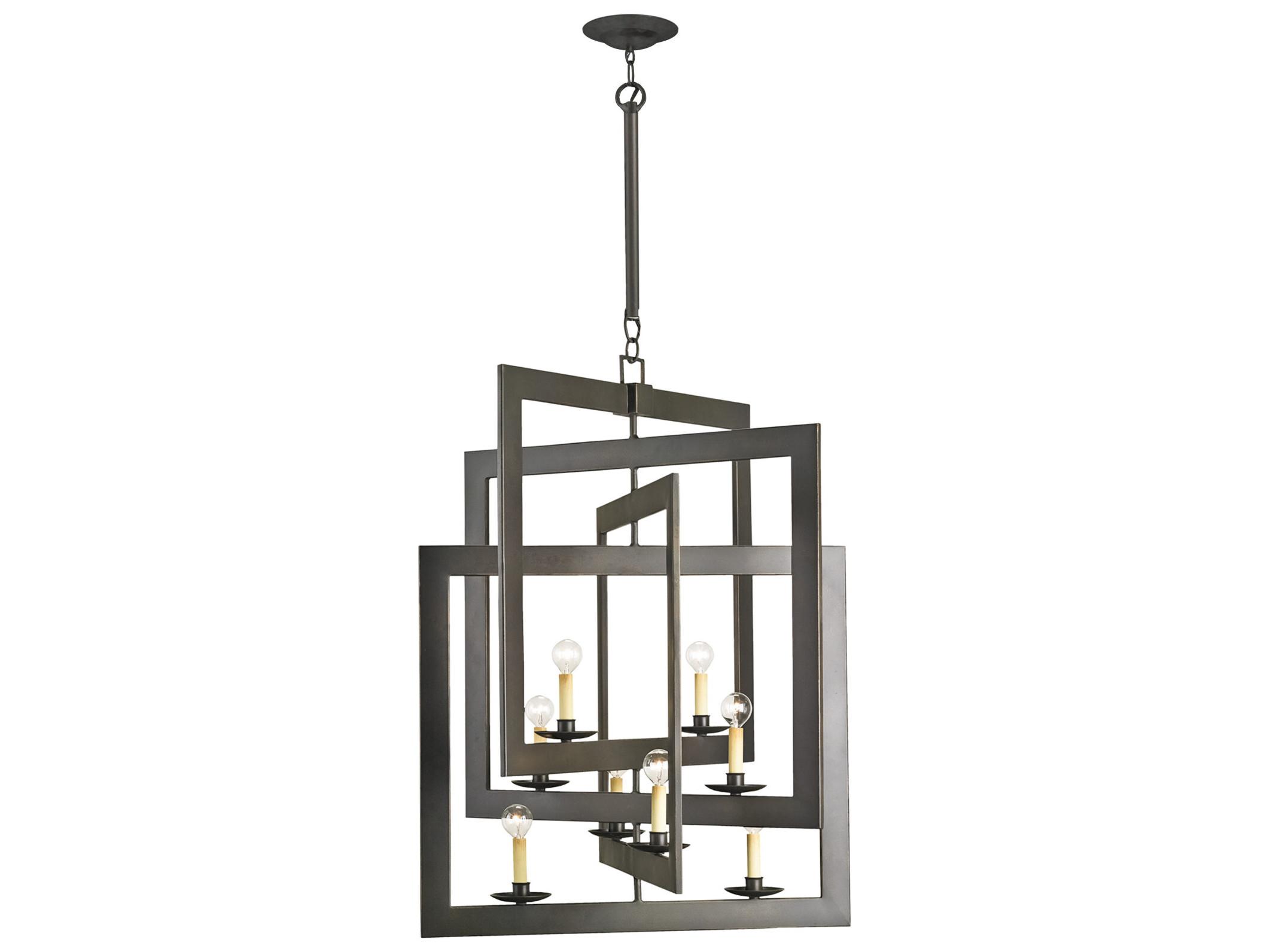 Currey & Company Middleton 8-Light Bronze Gold Candelabra Chandelier