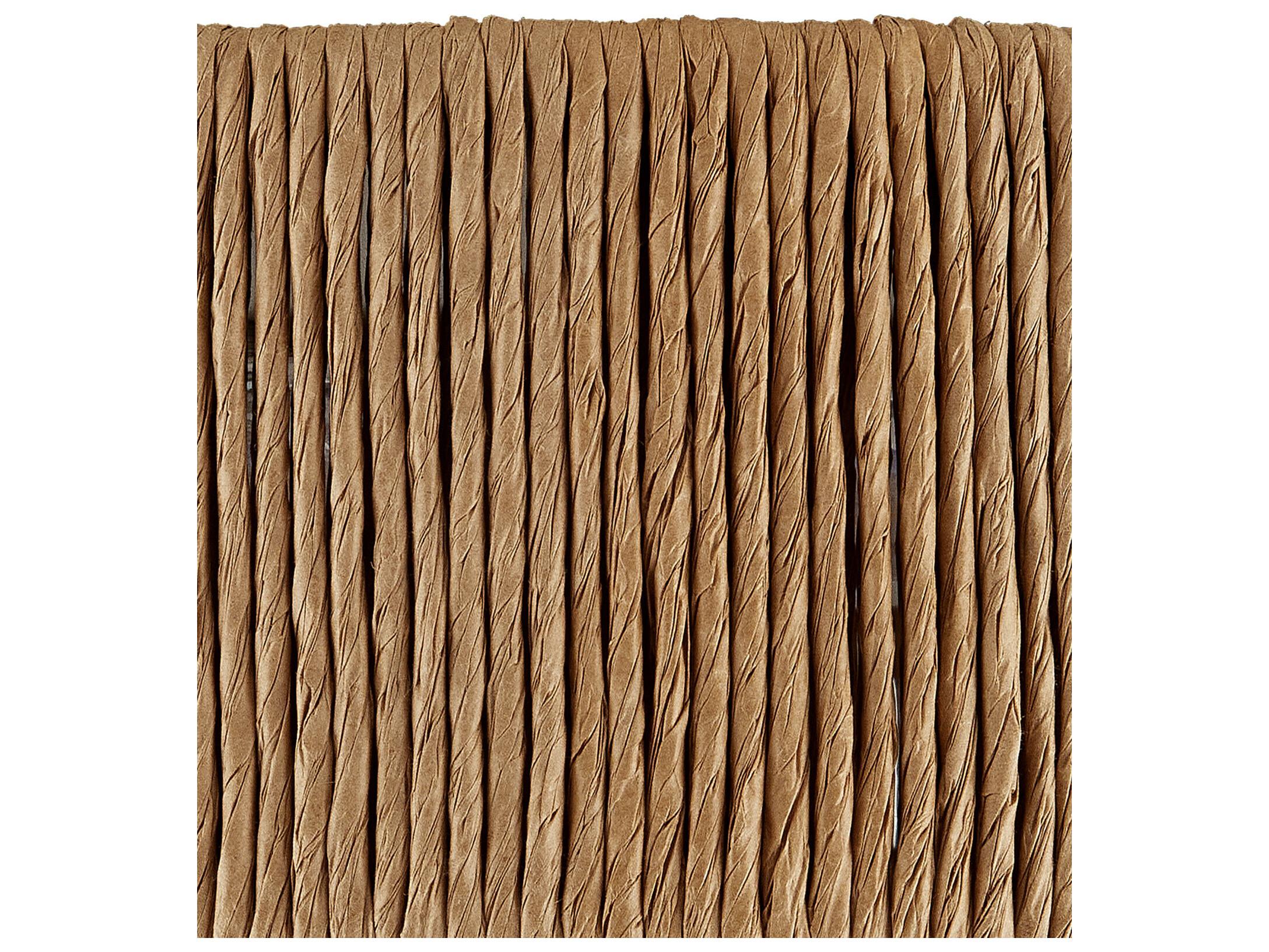 Currey & Company Brownell 1-Light Blacksmith Natural Brown LED Drum Flush Mount