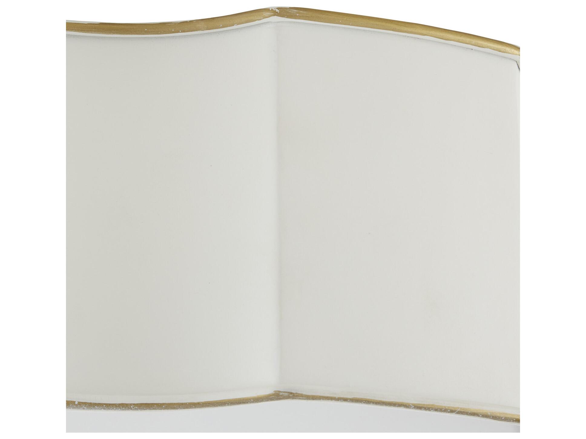 Currey & Company Wexford 3-Light Snow White Gold LED Flush Mount