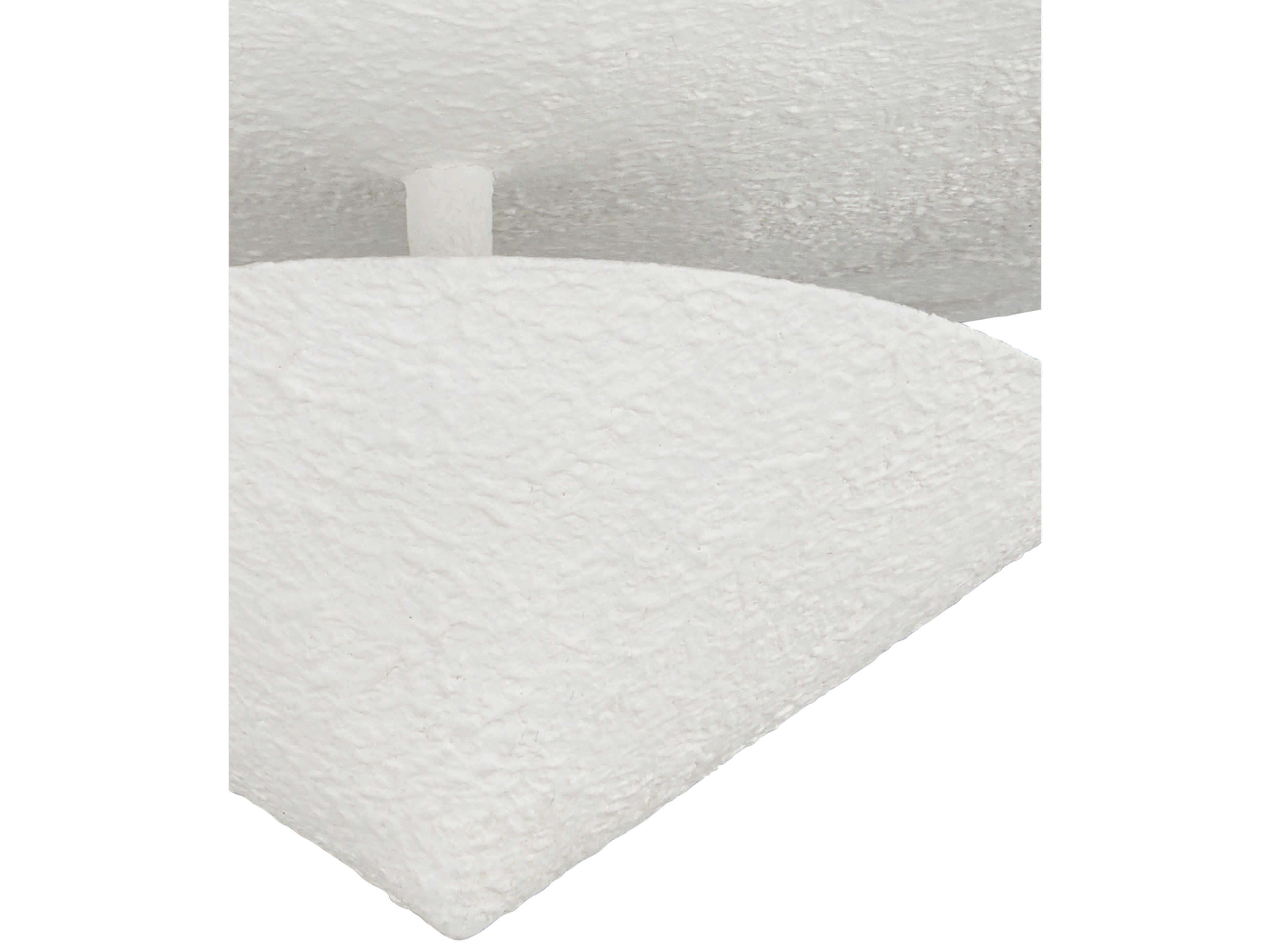 Currey & Company Empyrean 1-Light Yeso Blanco White Flush Mount