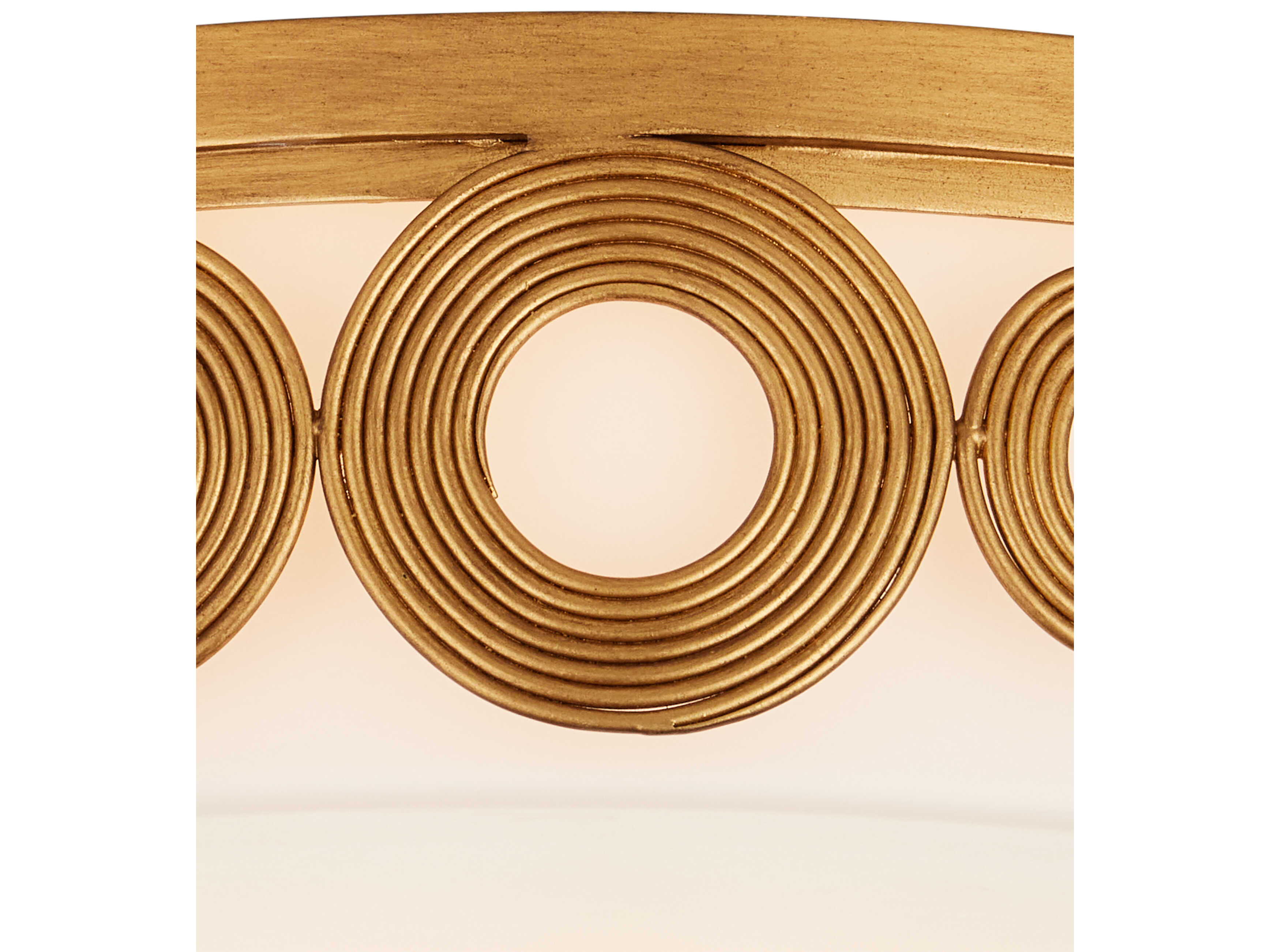 Currey & Company Gyges 1-Light Brass Drum Flush Mount