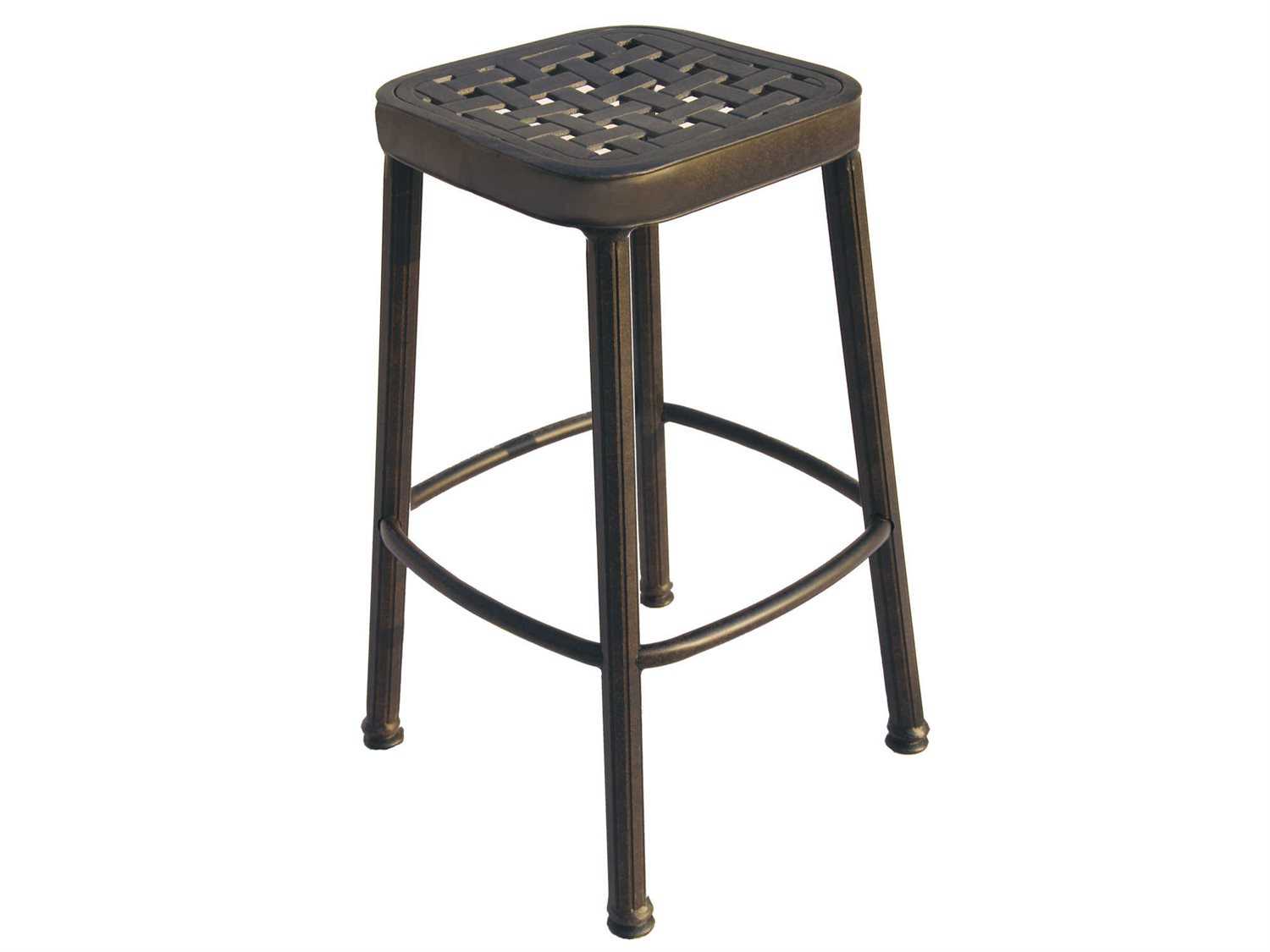 Darlee Outdoor Living Backless Replacement Square Bar Stool Seat Cushion