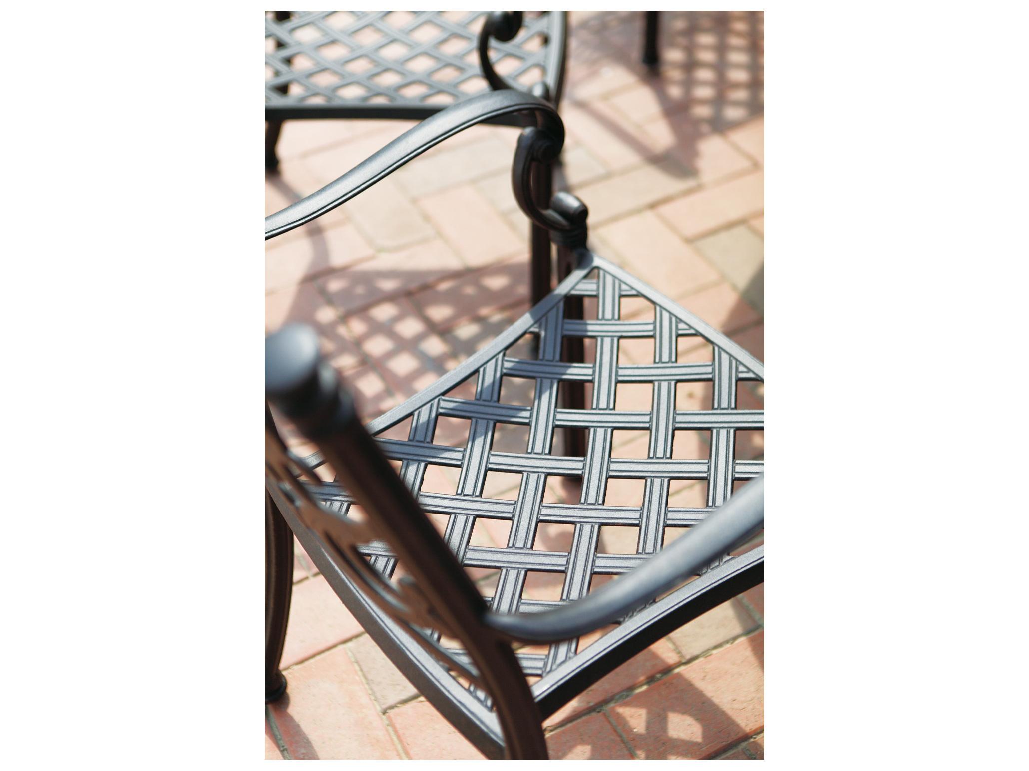 Darlee Outdoor Living Santa Barbara Cast Aluminum 9-Piece Dining Set with Cushions and 42 x 92'' Rectangular Dining Table