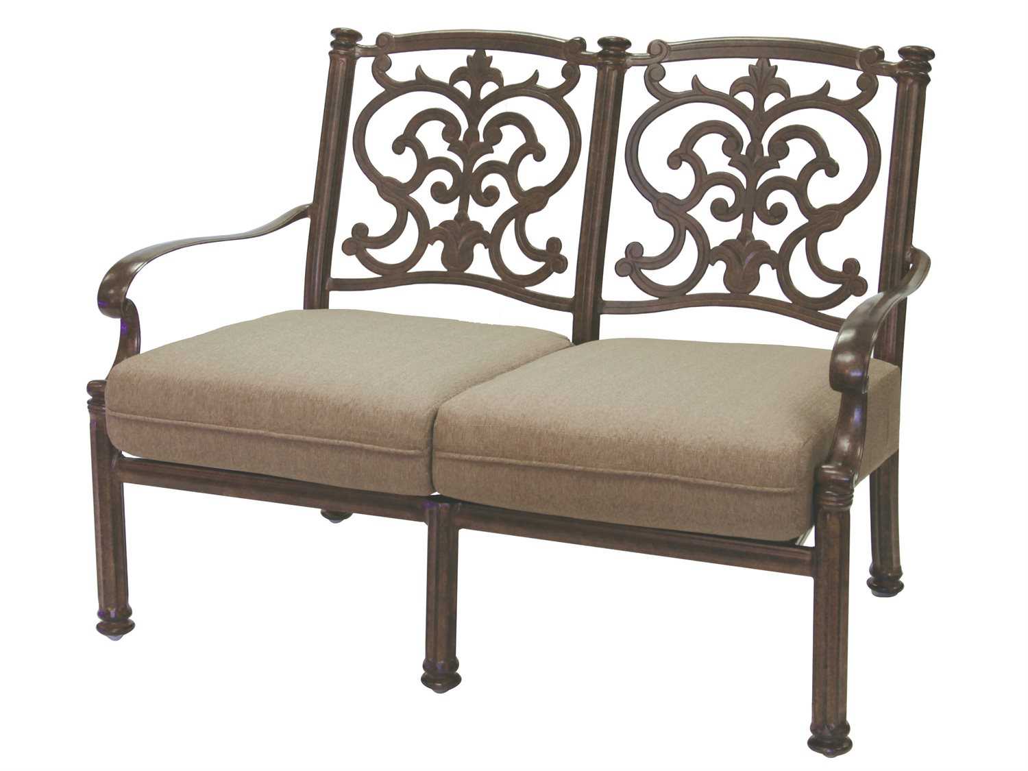 Darlee Outdoor Living Santa Barbara Replacement Loveseat Seat and Back Cushion