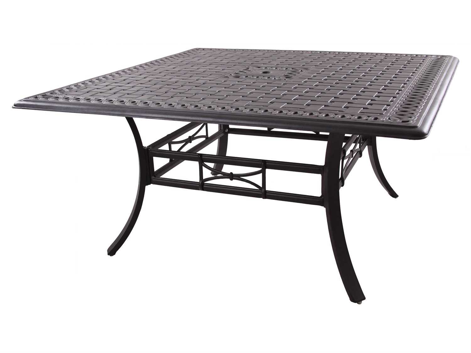 Darlee Outdoor Living Series 88 Cast Aluminum Antique Bronze Square Counter Height Dining Table