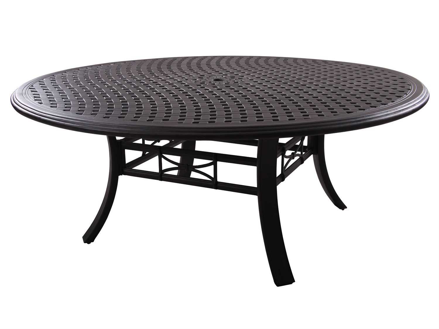Darlee Outdoor Living Series 99 Cast Aluminum Antique Bronze Round Dining Table