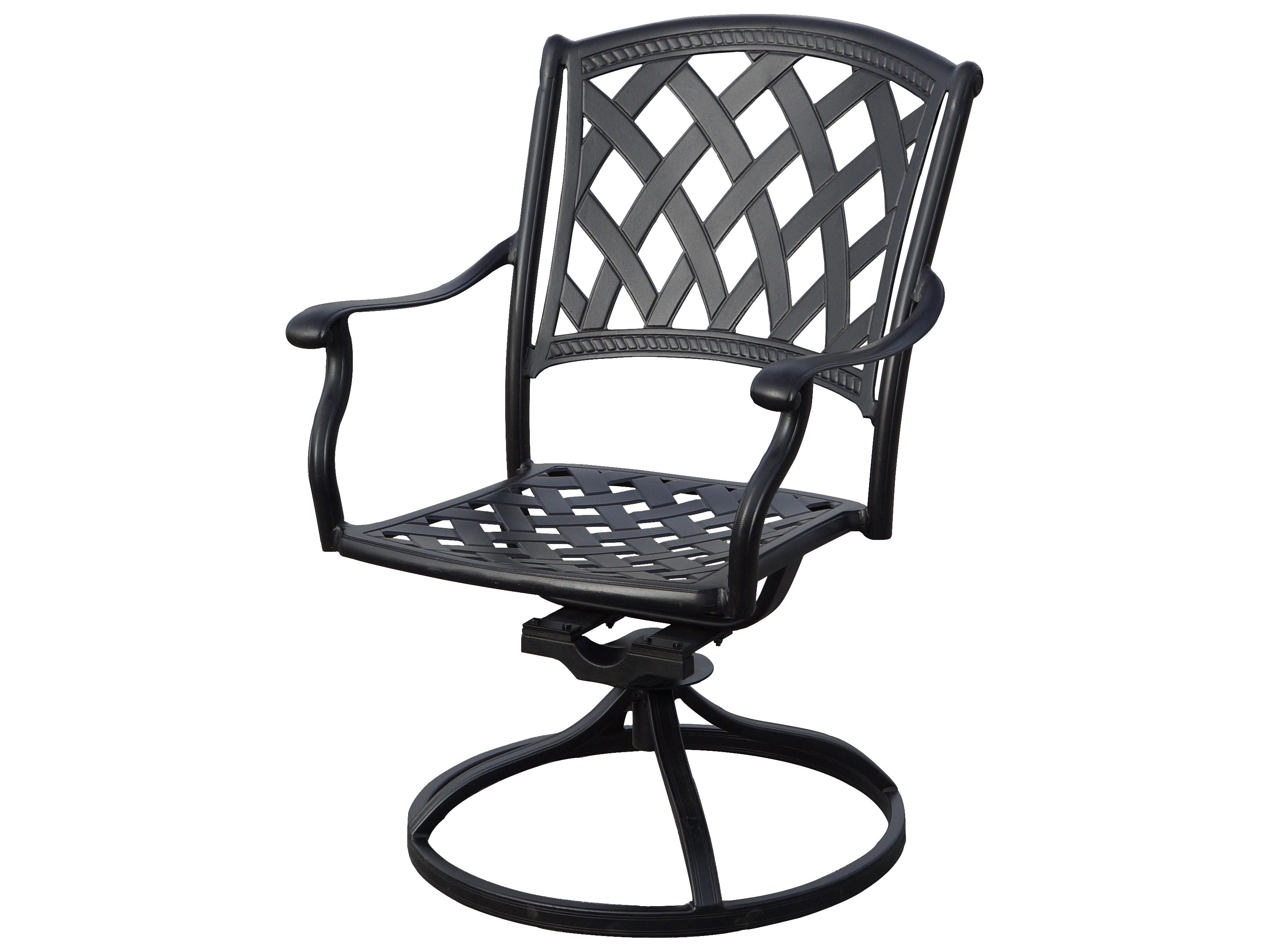 Darlee Outdoor Living Ocean View 9-Piece Patio Dining Set (with 2 Swivel Rockers) with Cushions and 42 x 92'' Rectangular Dining Table