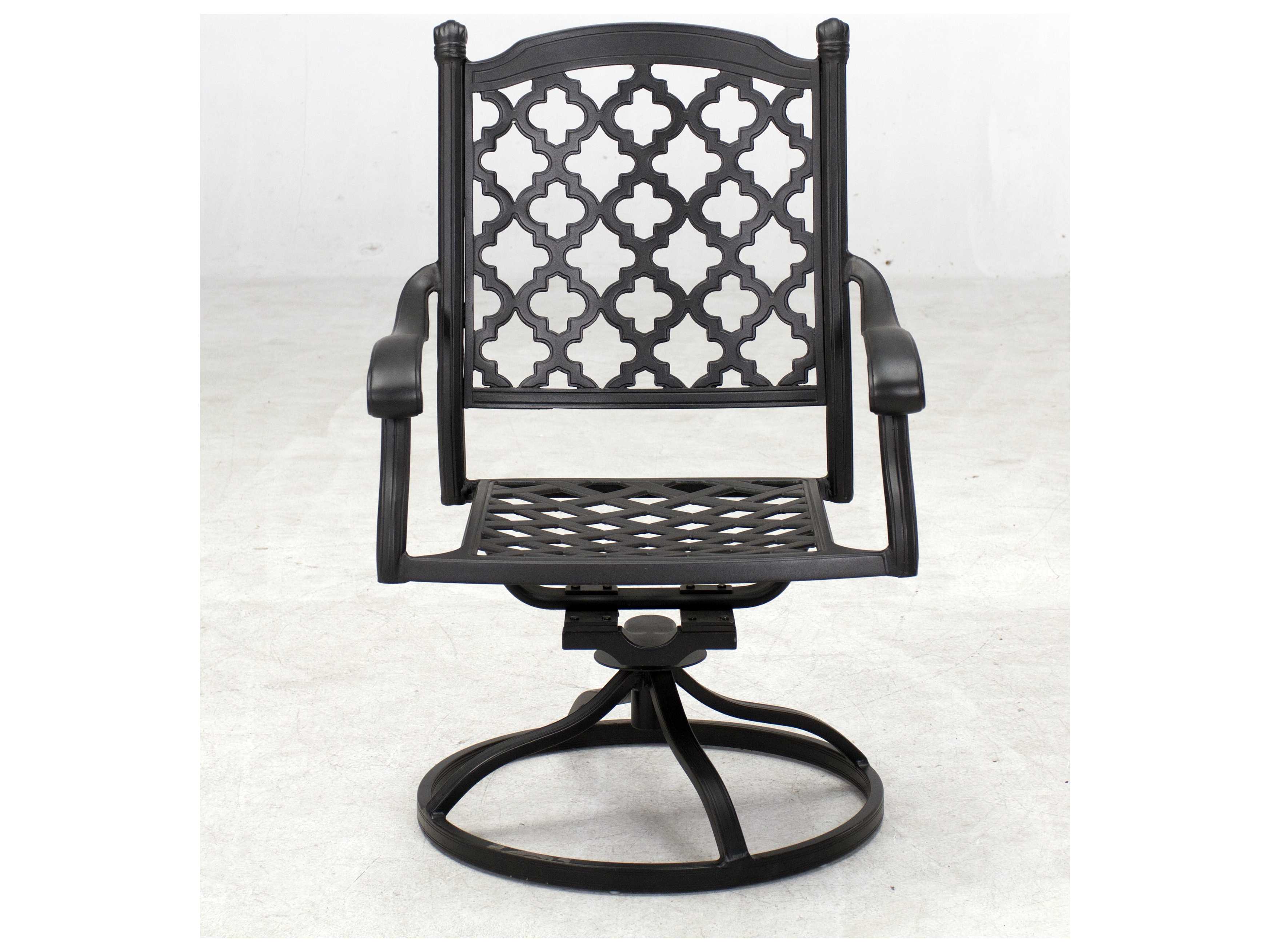 Darlee Outdoor Living Madison Cast Aluminum Swivel Rocker Chair in Antique Bronze