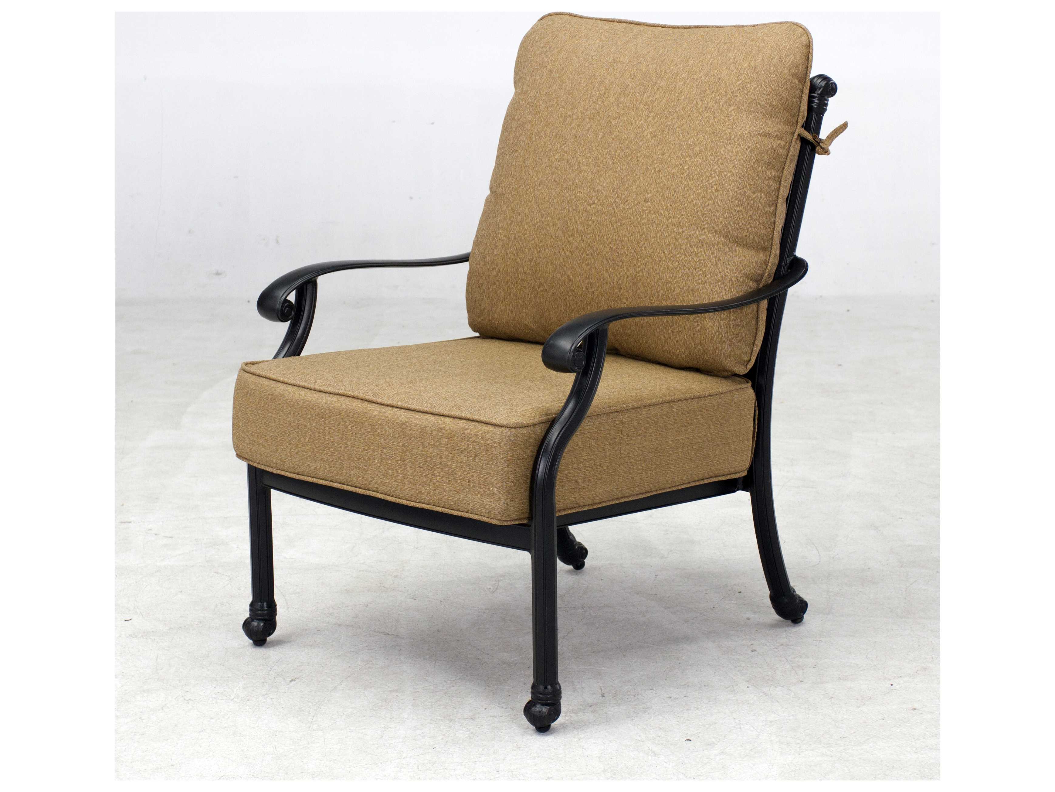 Darlee Outdoor Living Madison Cast Aluminum 4- Piece Deep Seating Set with 48 x 26 Coffee Table in Antique Bronze