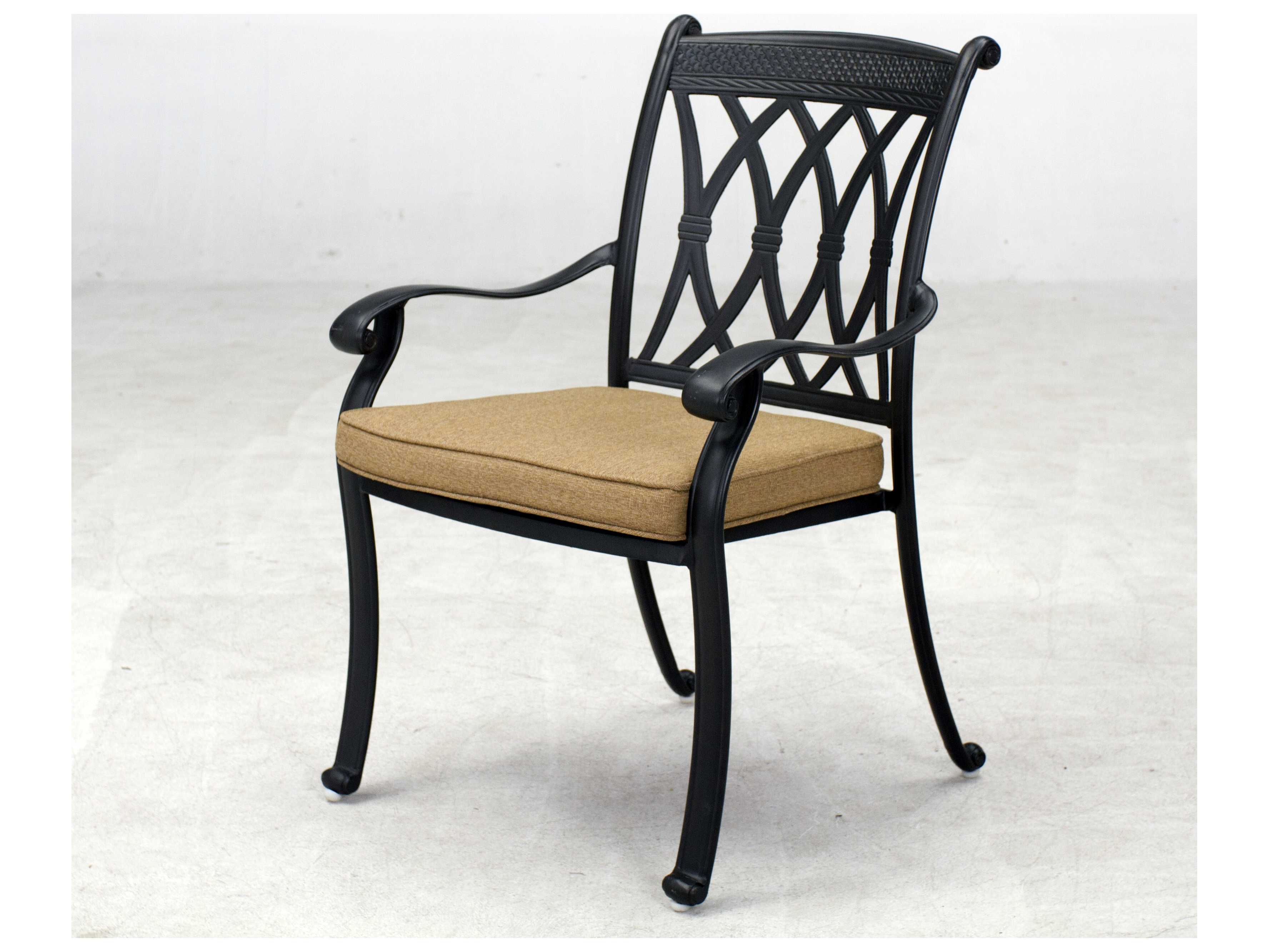 Darlee Outdoor Living Capri Cast Aluminum 9- Piece Dining Set with 60 Inch Square Dining Table in Antique Bronze