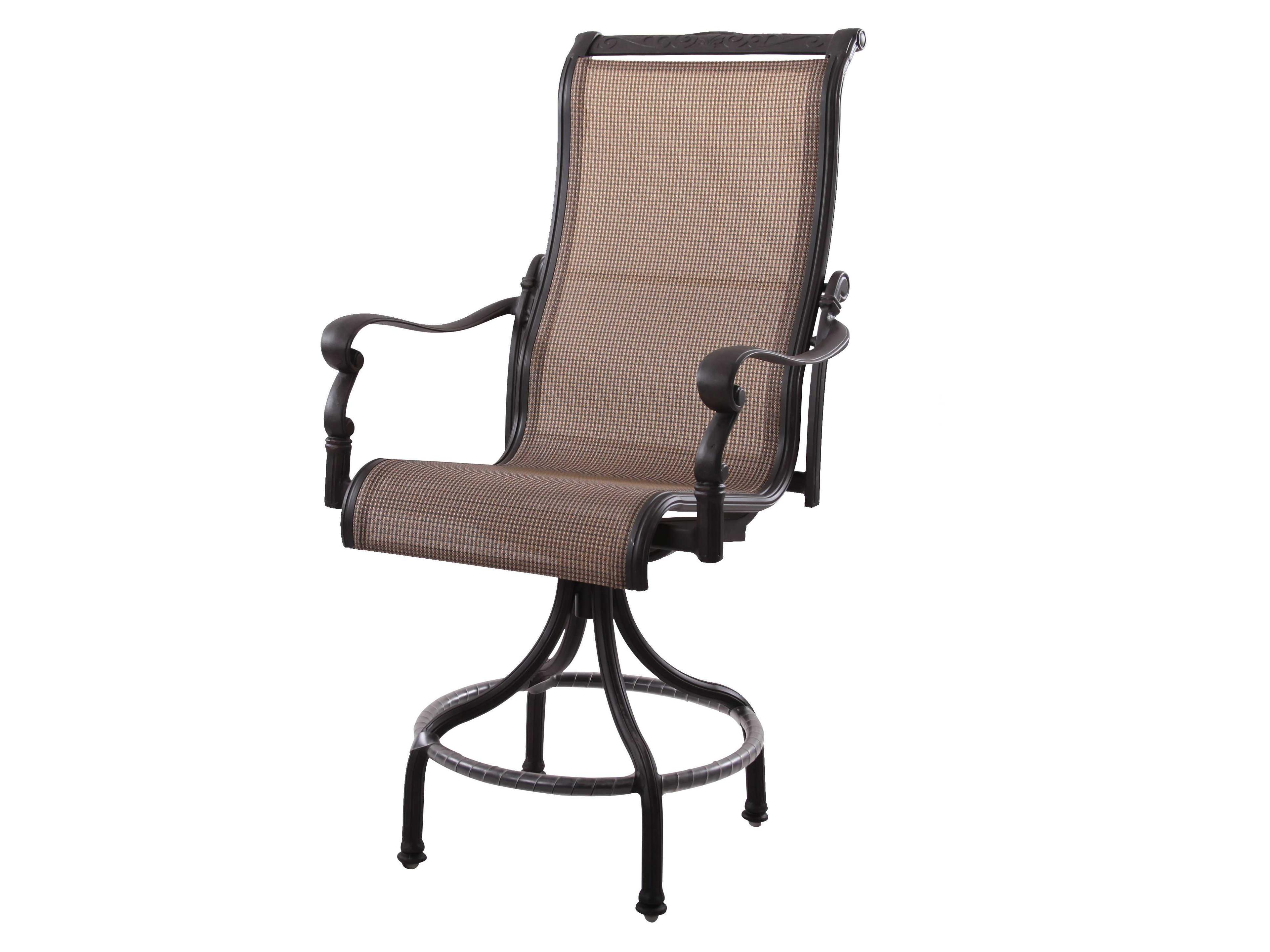 Darlee Outdoor Living Monterey Cast Aluminum Antique Bronze Swivel Counter Height Stool