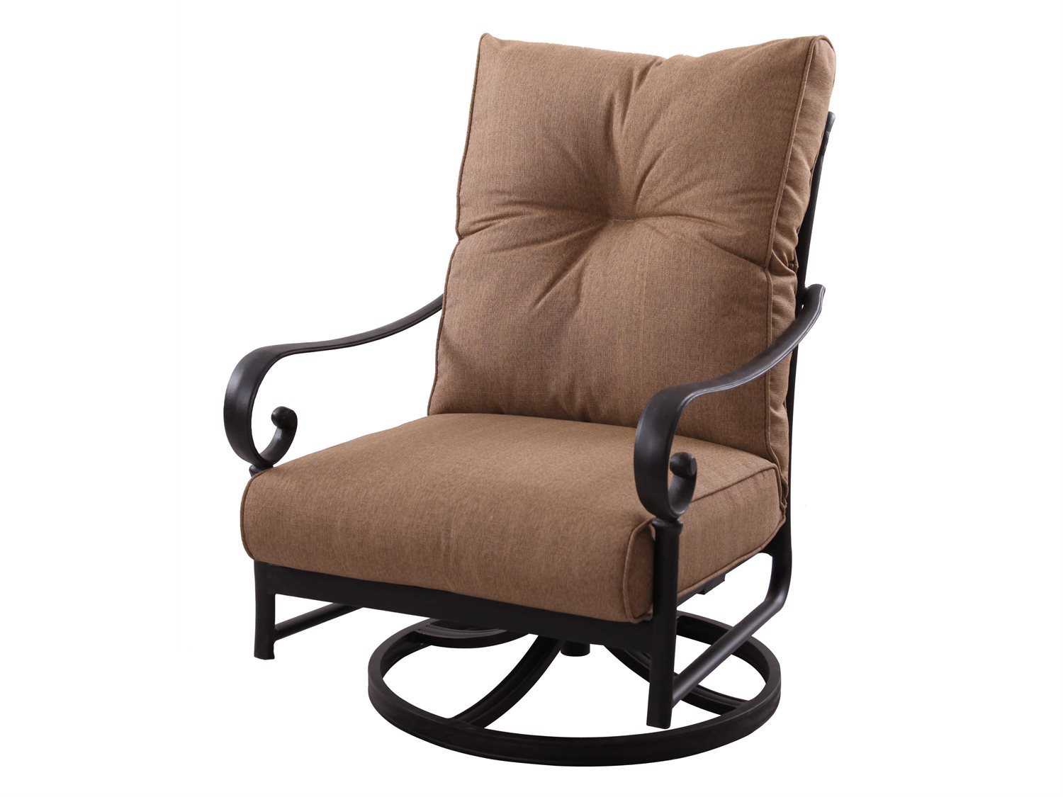 Darlee Outdoor Living Santa Anita Replacement Swivel Rocker Club Chair Seat and Back Cushion
