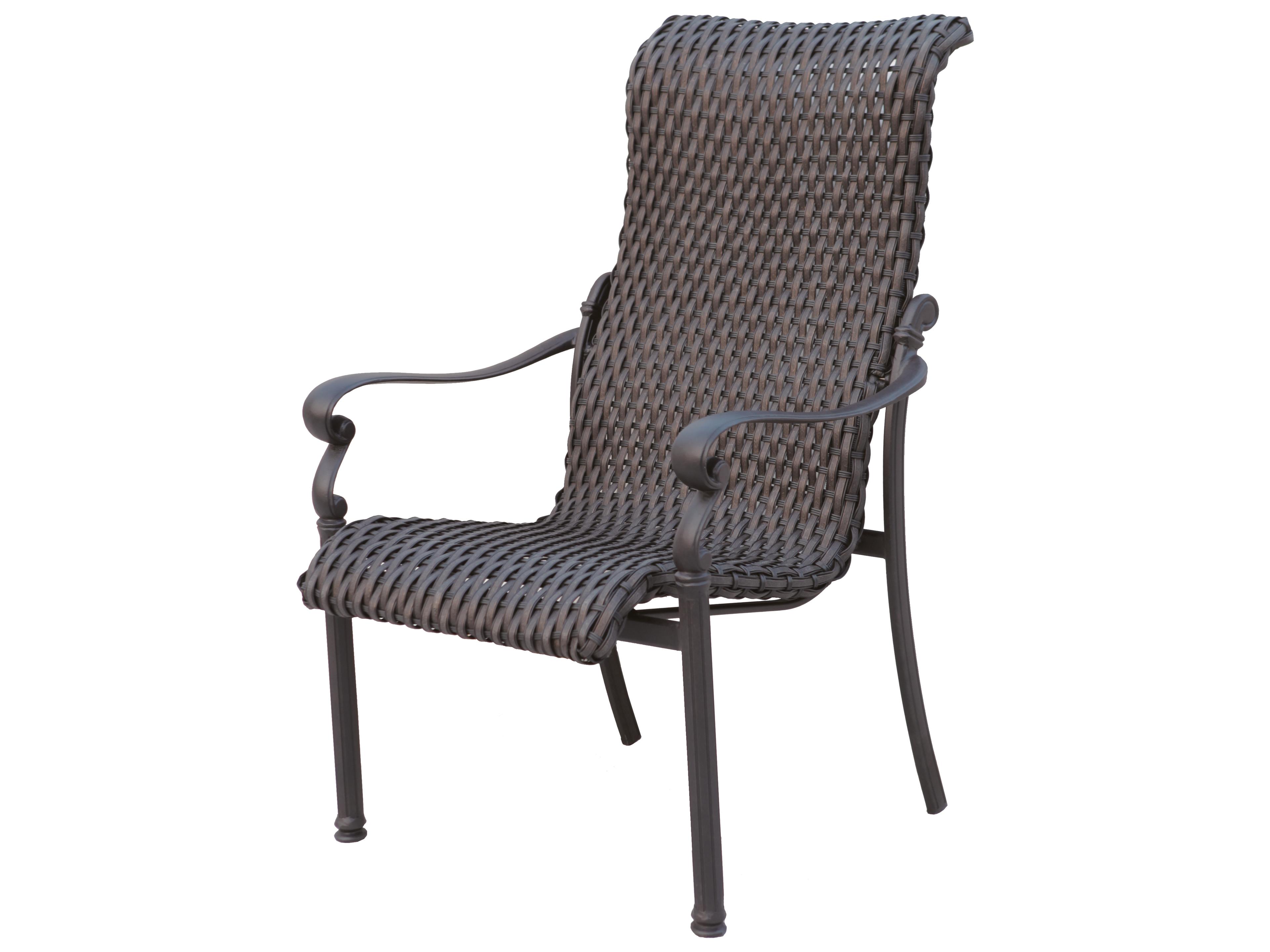 Darlee Outdoor Living Victoria Cast Aluminum 5-Piece Dining Set with 48'' Round Dining Table