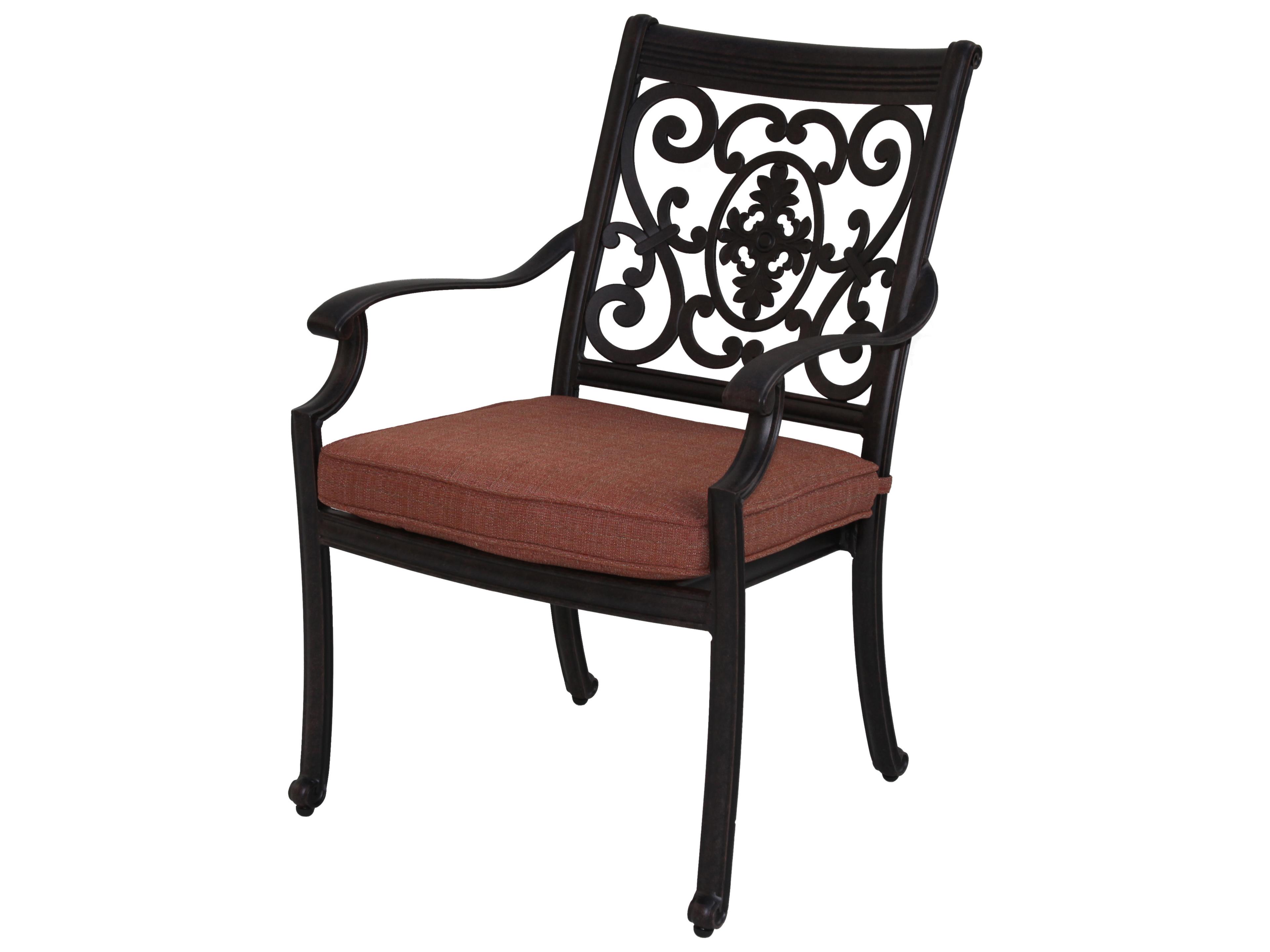 Darlee Outdoor Living St. Cruz Cast Aluminum 9-Piece Dining Set with Cushions and 71'' Round Dining Table