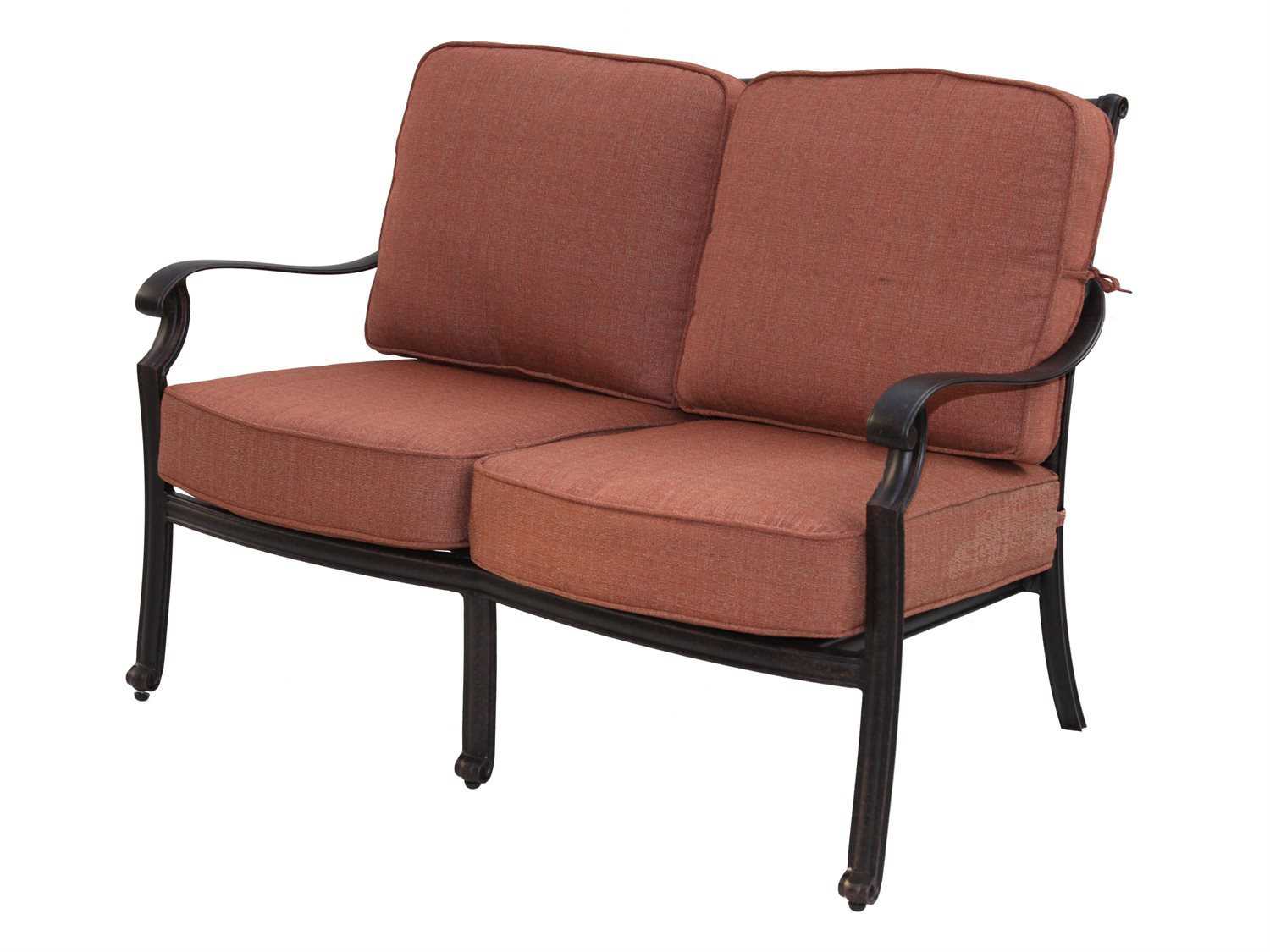 Darlee Outdoor Living St. Cruz Replacement Loveseat Seat and Back Cushion