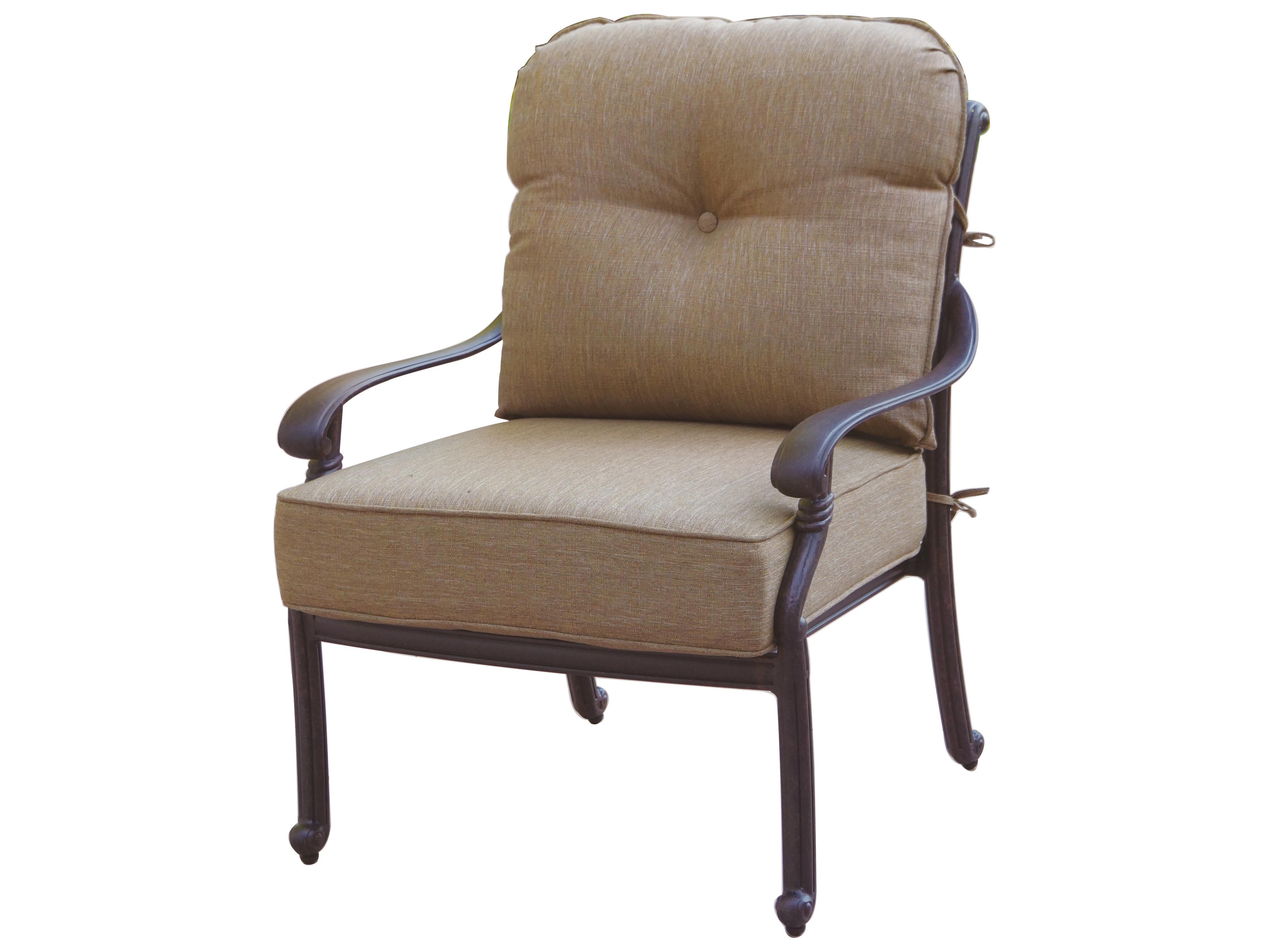 Darlee Outdoor Living Santa Monica Cast Aluminum Cushion Lounge Set