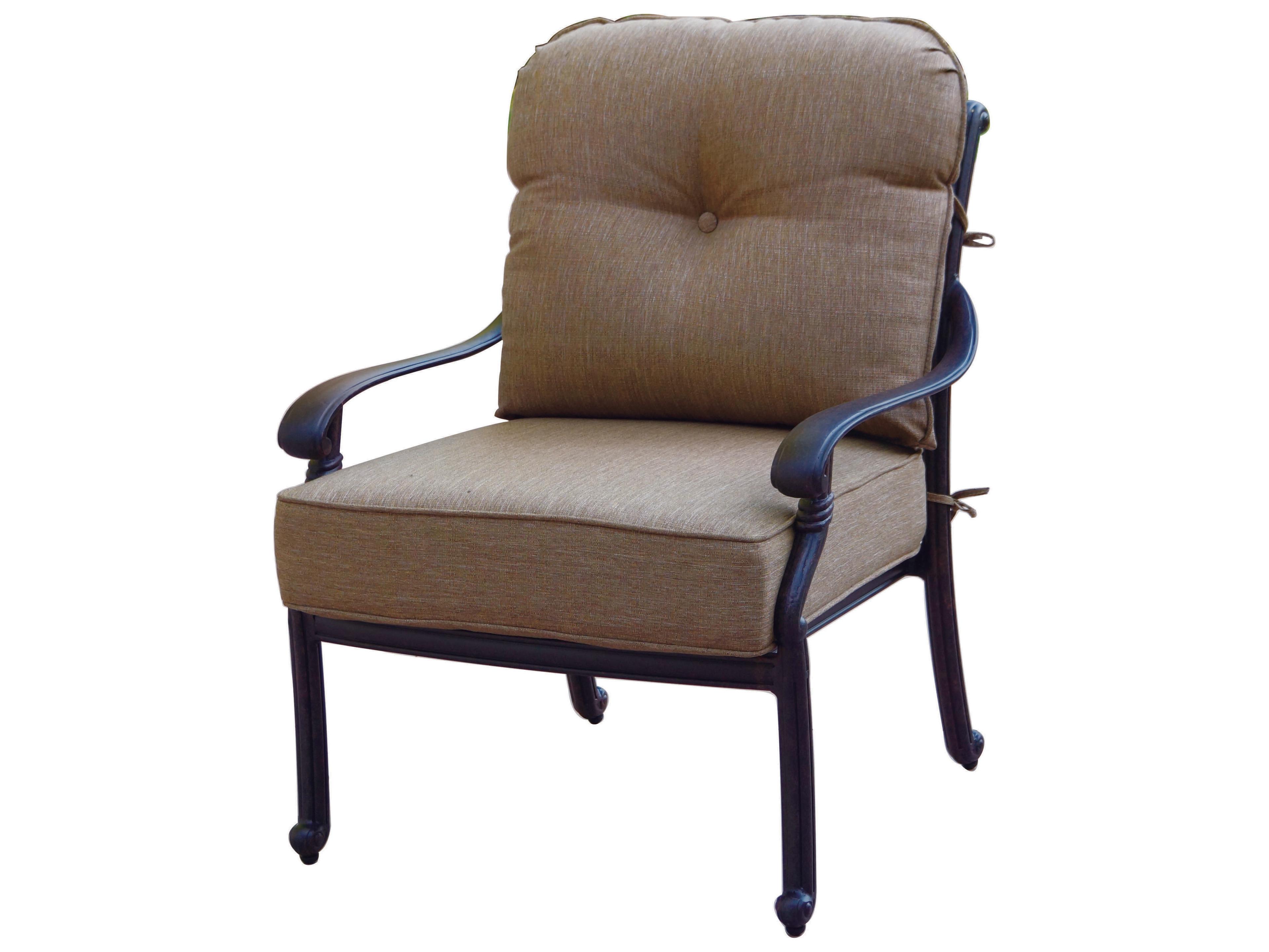 Darlee Outdoor Living Santa Monica Cast Aluminum Cushion Lounge Set