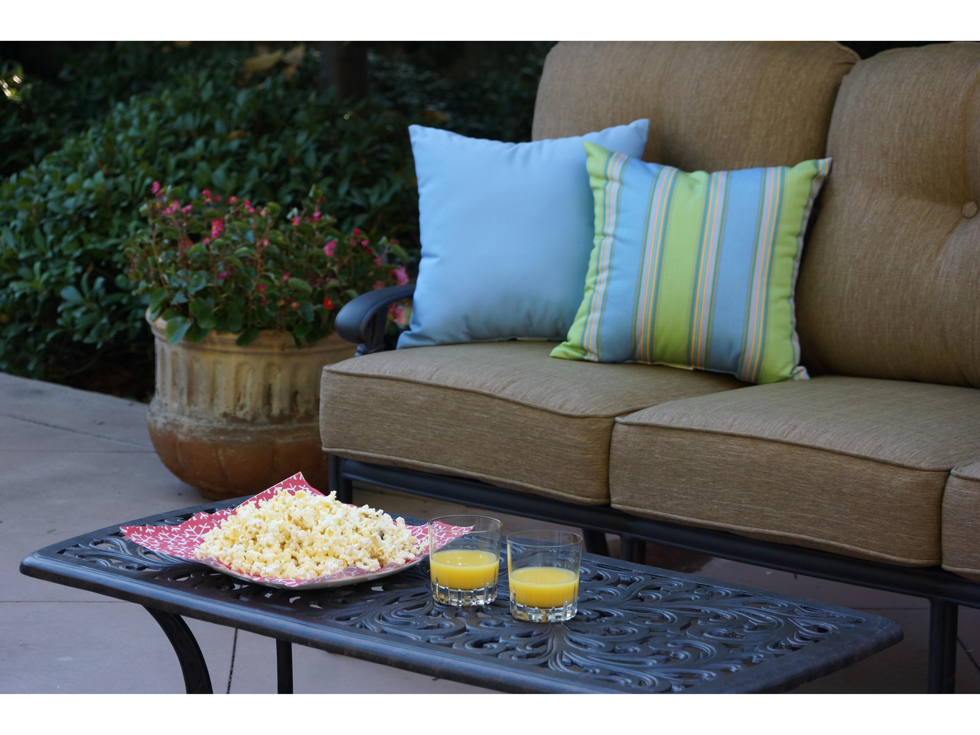 Darlee Outdoor Living Santa Monica Cast Aluminum Cushion Lounge Set